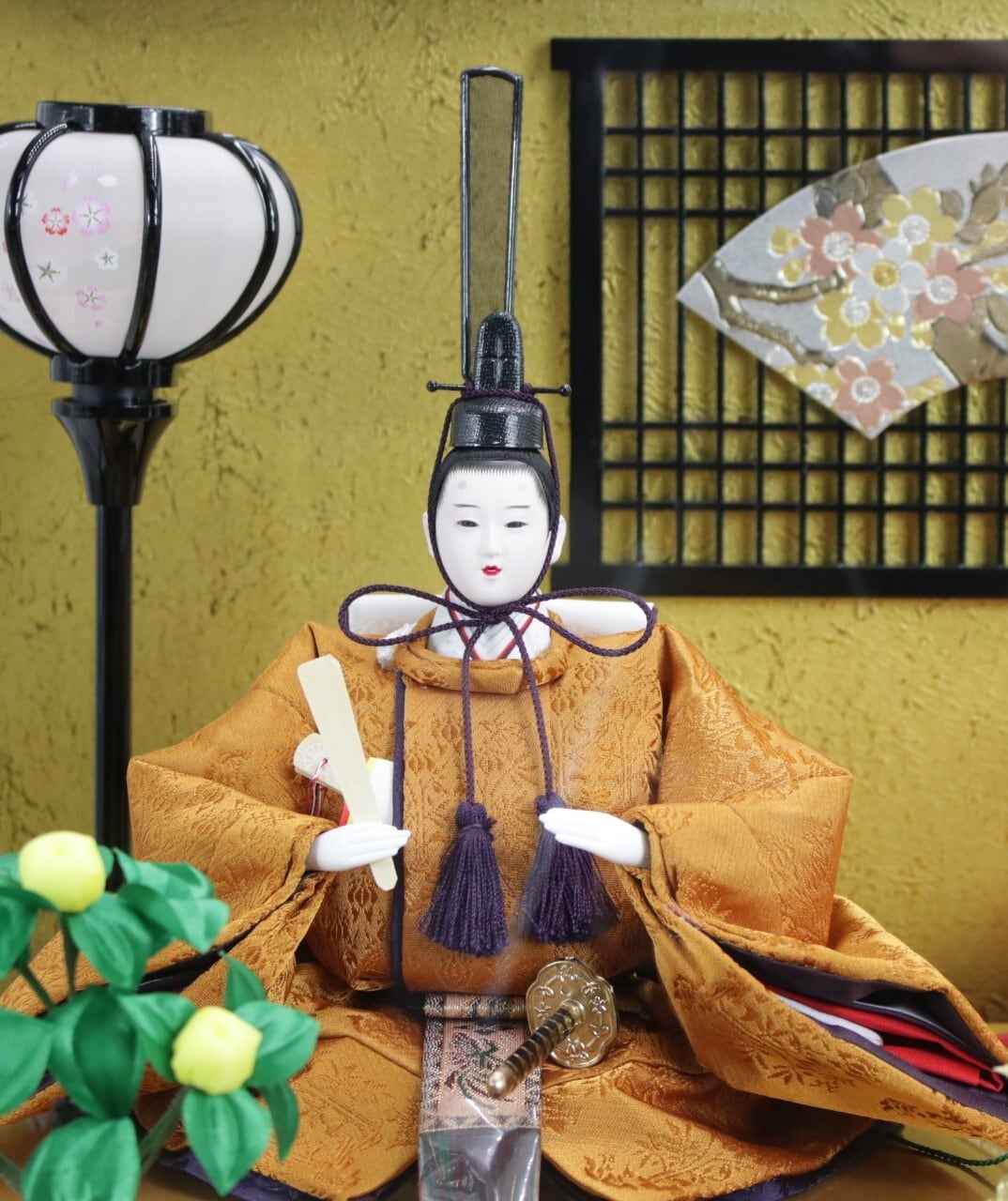 2576 久月雛人形ガラスケース入り親王飾り | nomuraningyo