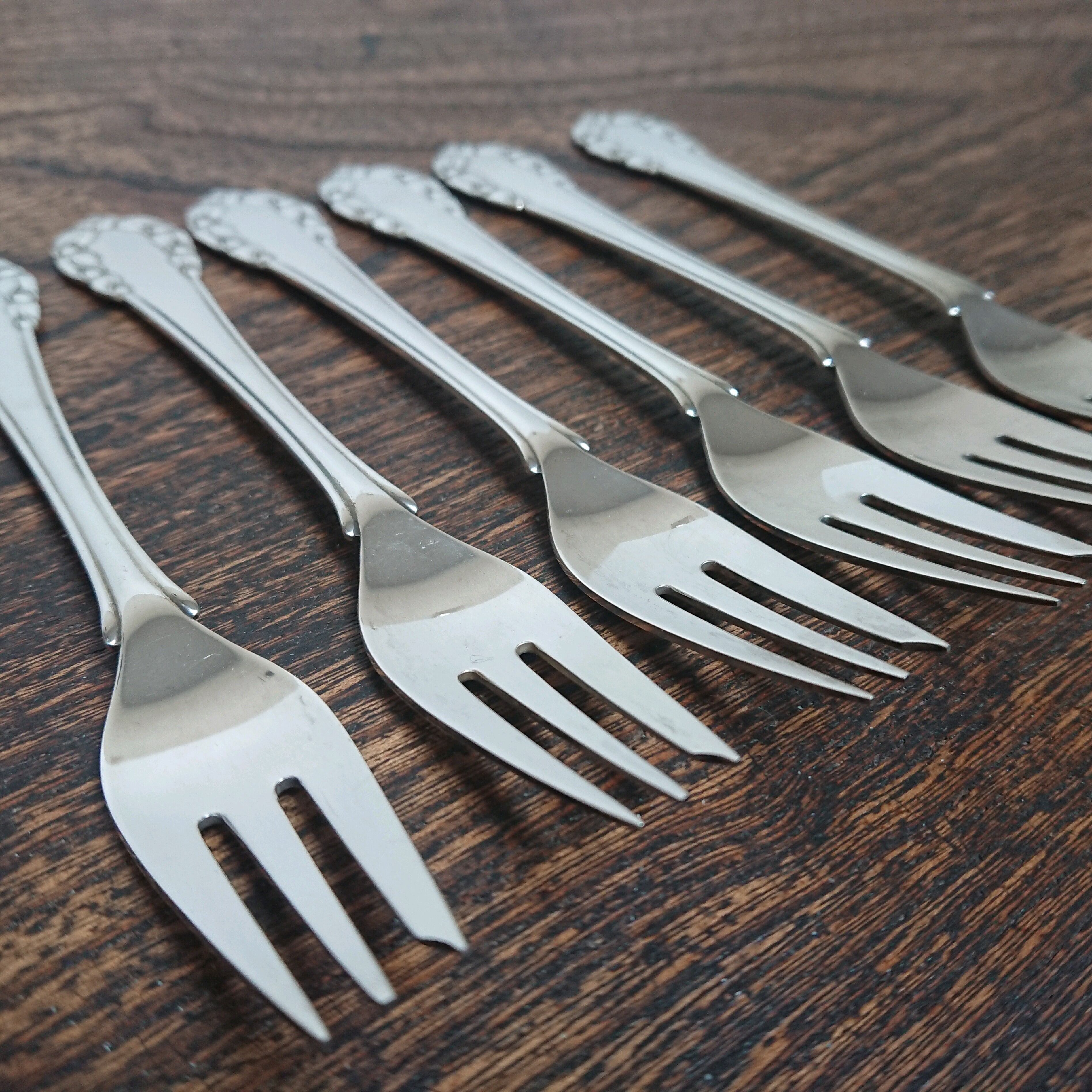 デンマーク Georg Jensen ”Lily of the Valley” 純銀製ケーキフォーク