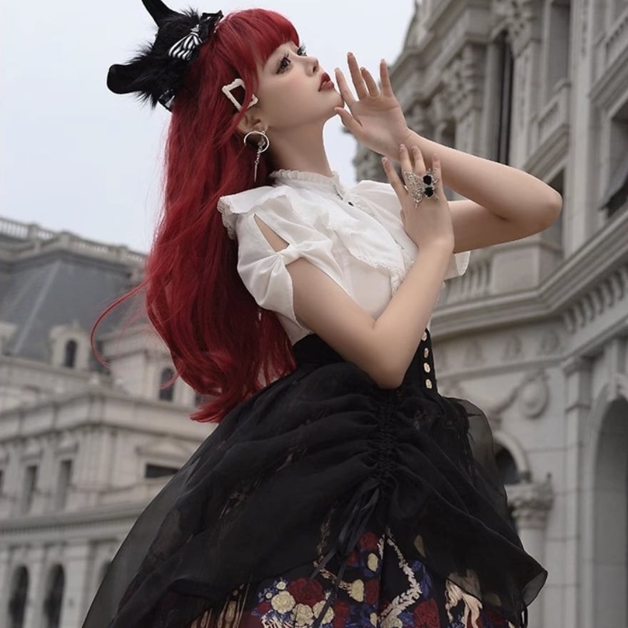 SEASONZ 出荷納期45日 クラロリ 長袖 ブラウス ランタンスリーブ