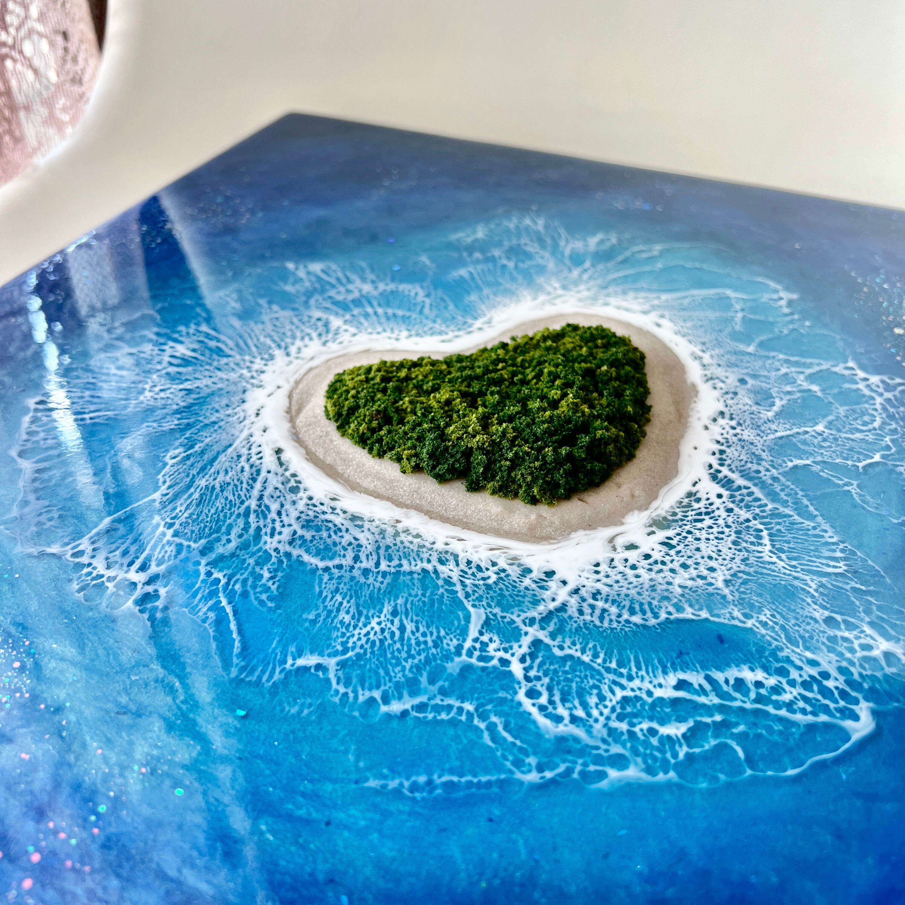 送料無料】レジンアート海 ”人魚姫の世界 2023 009” 原画 333mm× 333mm