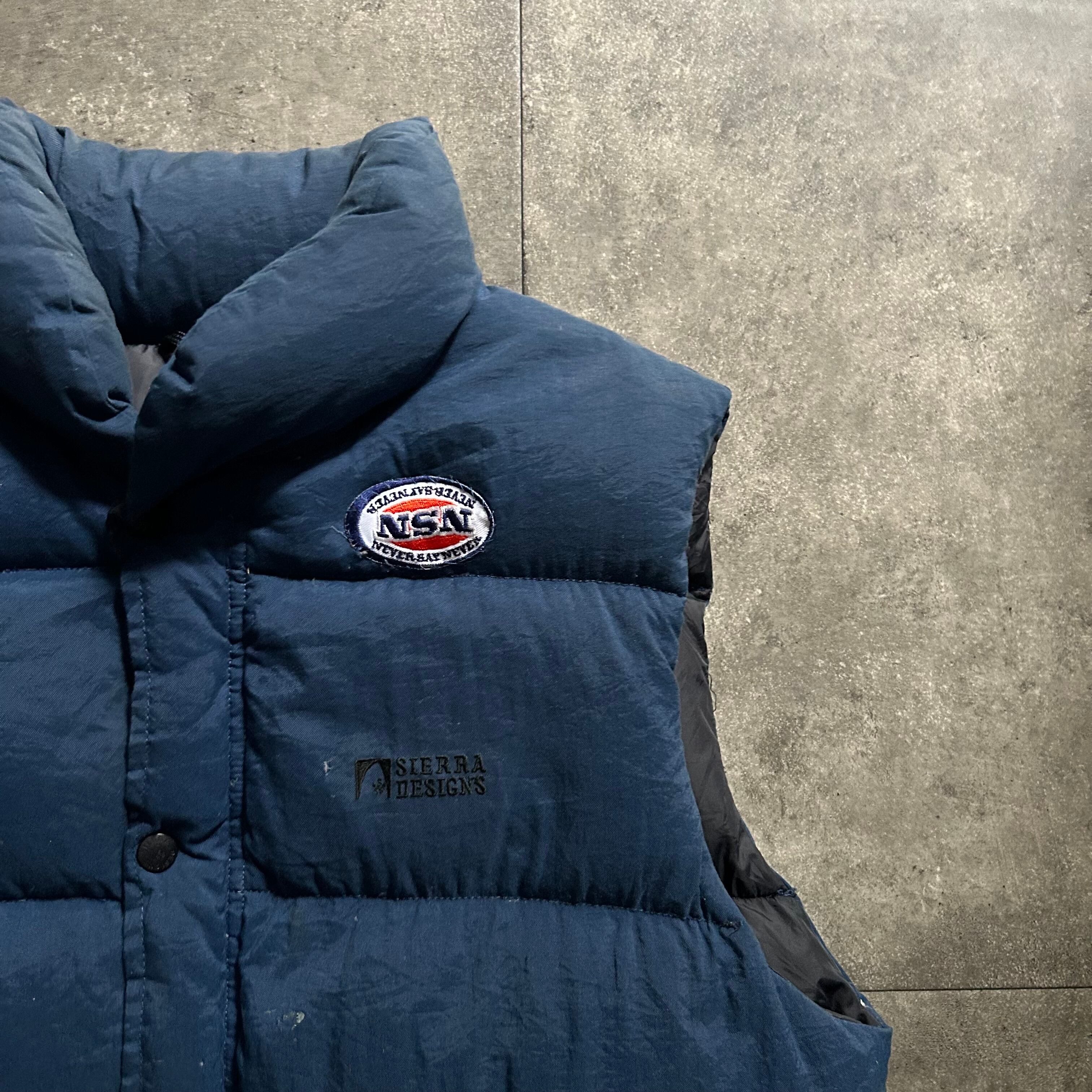 シェラデザイン ダウンベスト ネイビー M | Pay ID