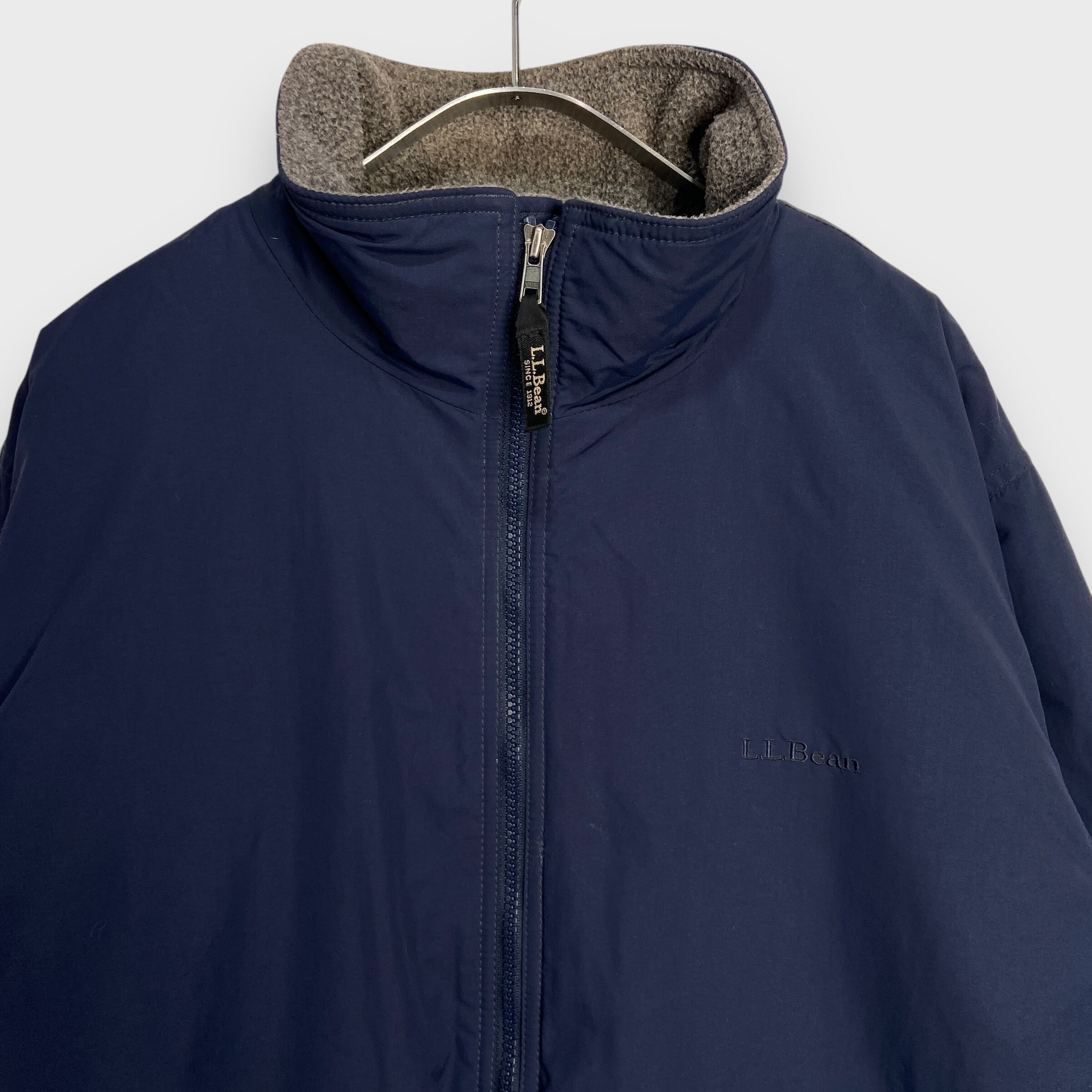 00s エルエルビーン ウォームアップジャケット ナイロンジャケット 紺