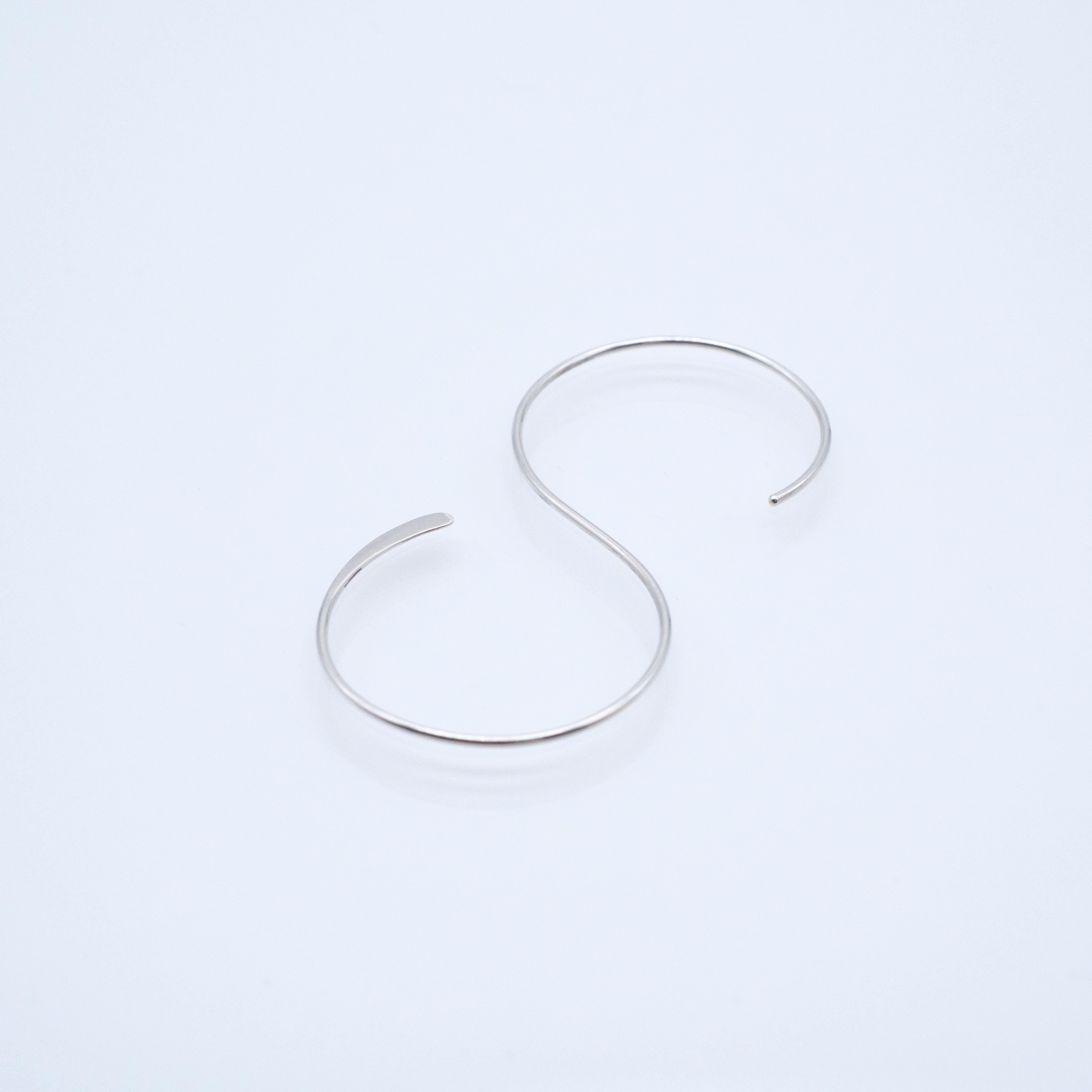 8」hook pierce silver | coloq