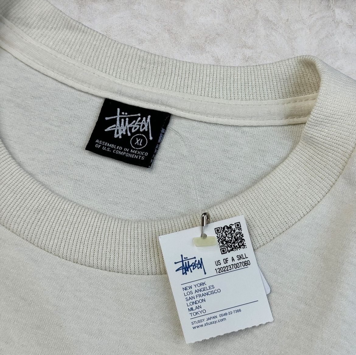 00's old stussy Design Tee “スカル” “デッドストック”【高円寺本店