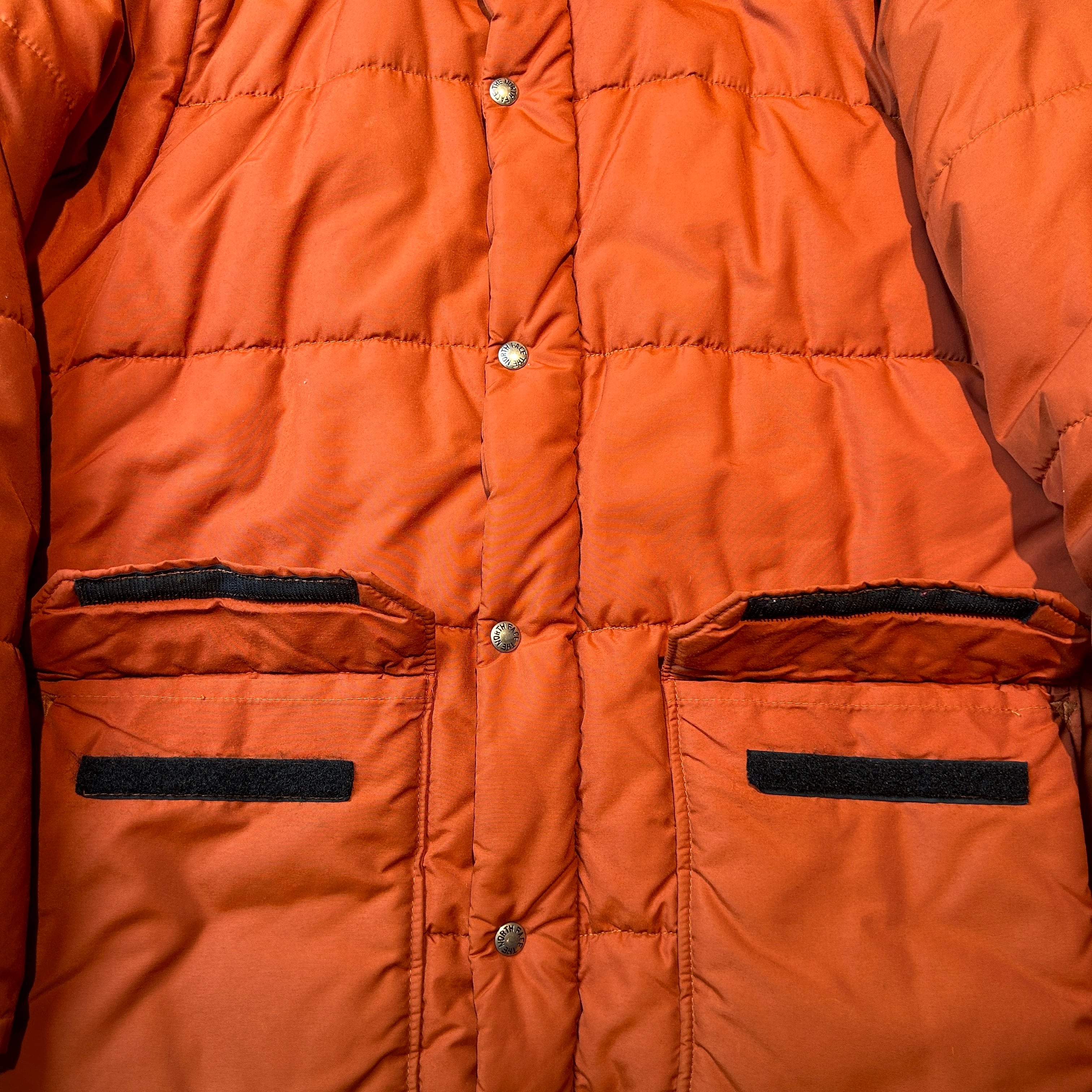 70s vintage 茶タグTHE NORTH FACEザノースフェイス中綿ダウン