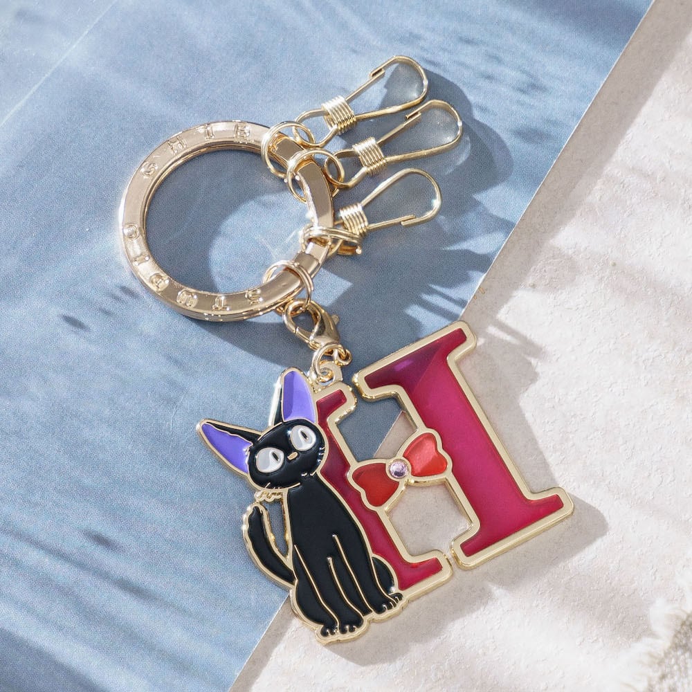 魔女の宅急便 イニシャルキーホルダー / キーリング H（6637） | す