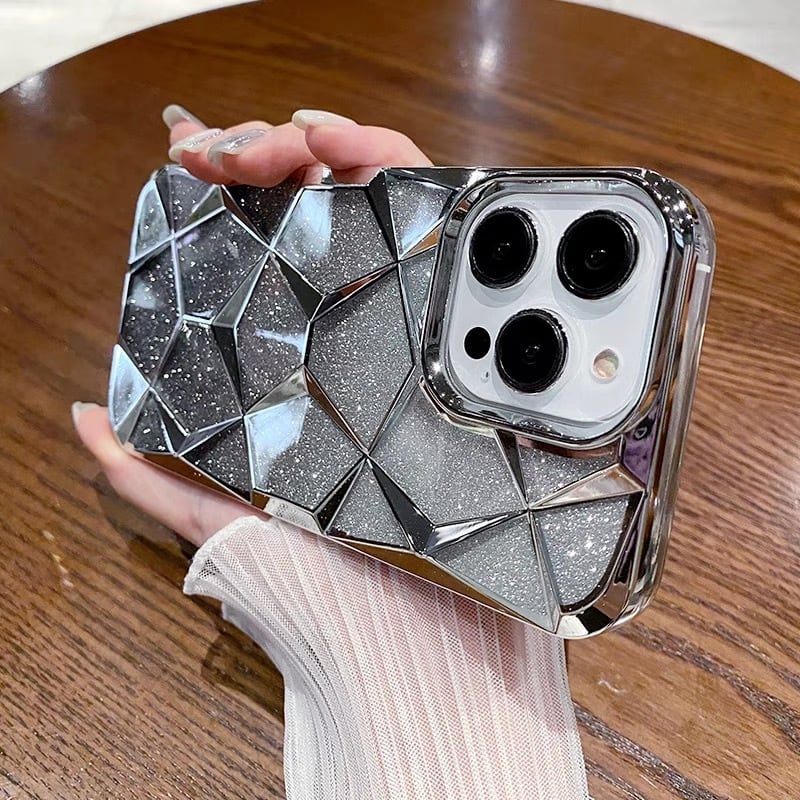 全六色】iPhone15 Pro Maxケース キラキラ 2Wayデザイン シート付き