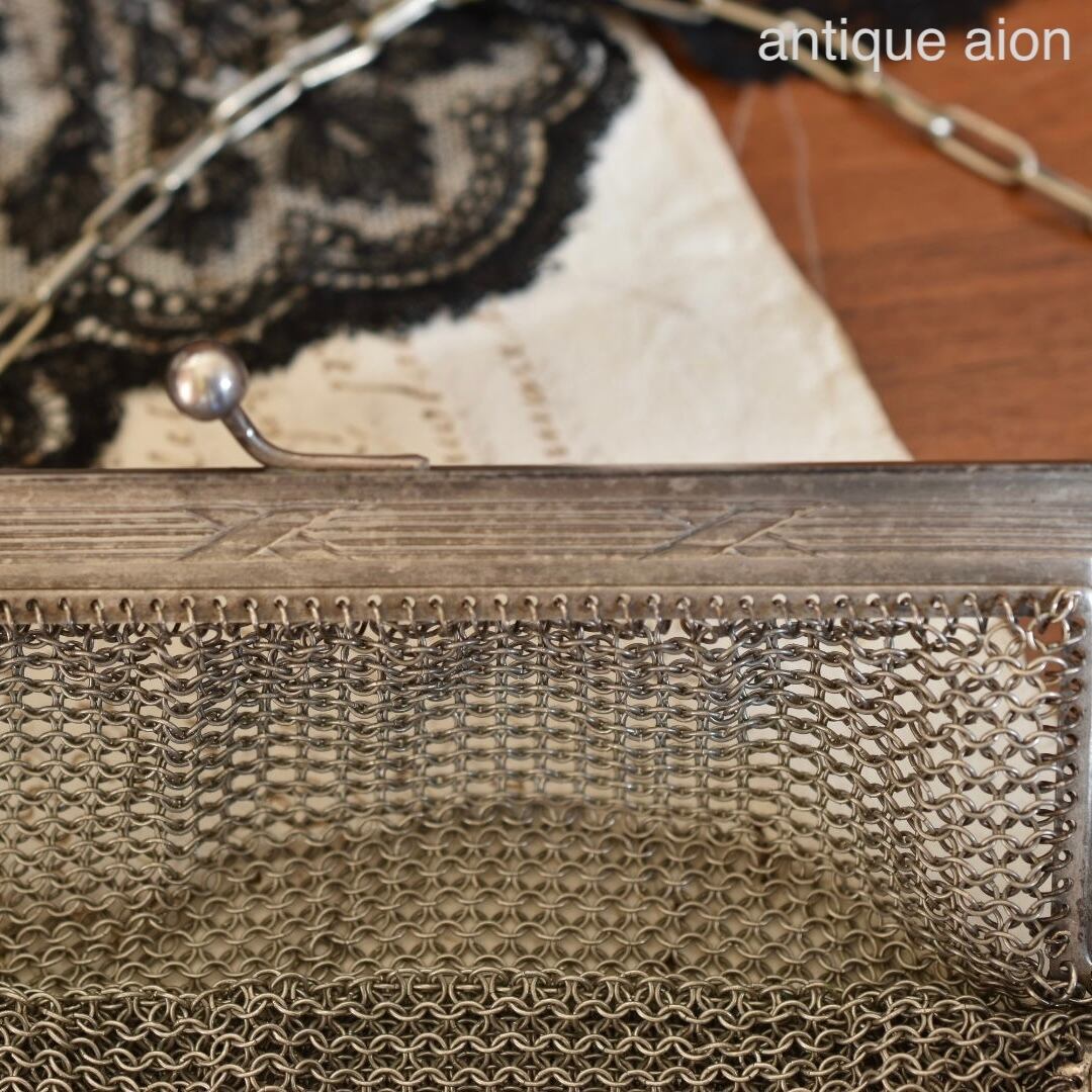 フランスアンティーク 1920年頃 メタルメッシュバッグ | antique aion