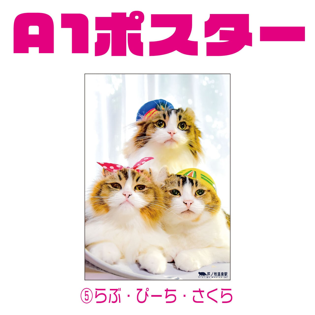 ねこ駅長さん A1サイズ ポスター | Station Master Cat