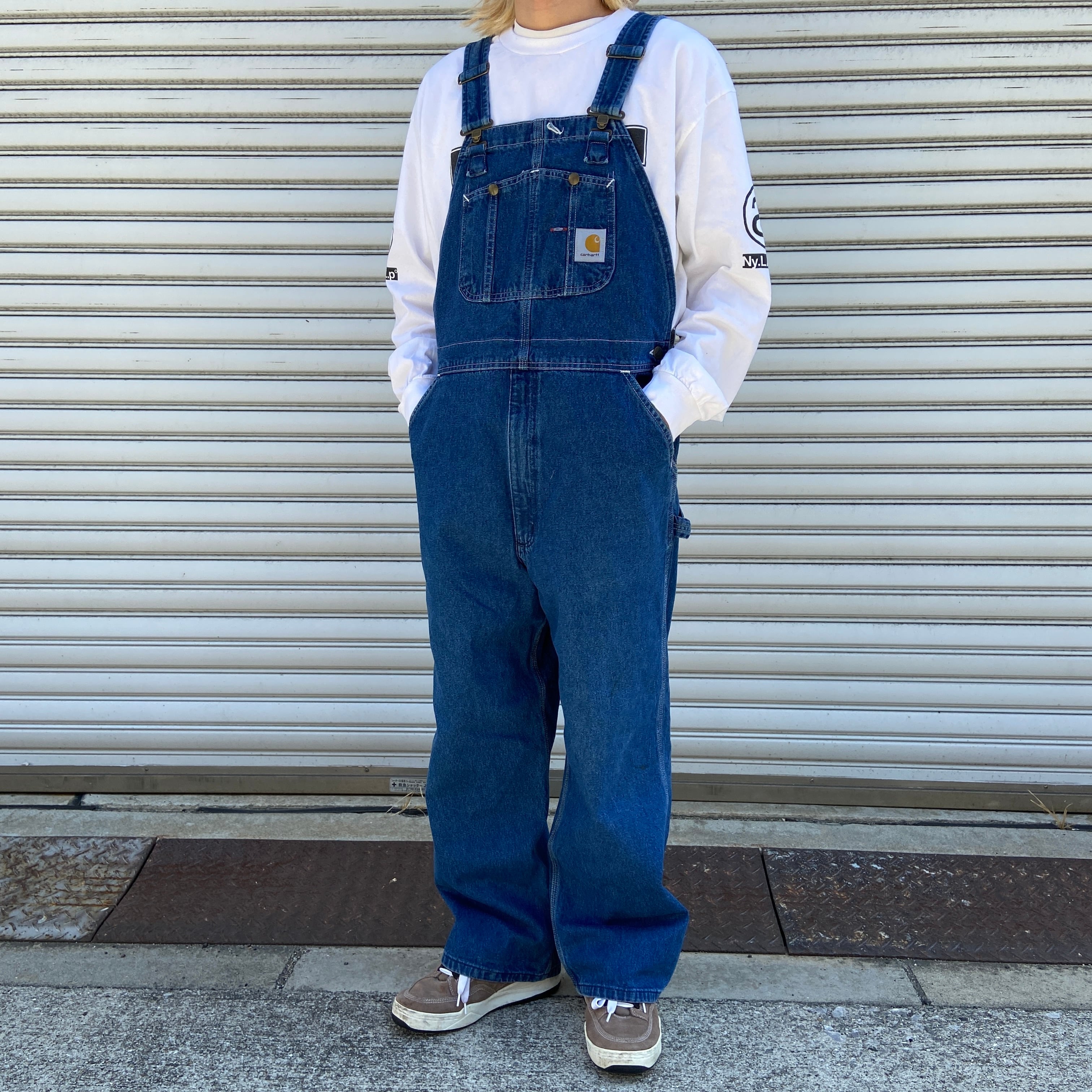 00s carhartt カーハート オーバーオール デニム W38L28 | 古着屋 Uan