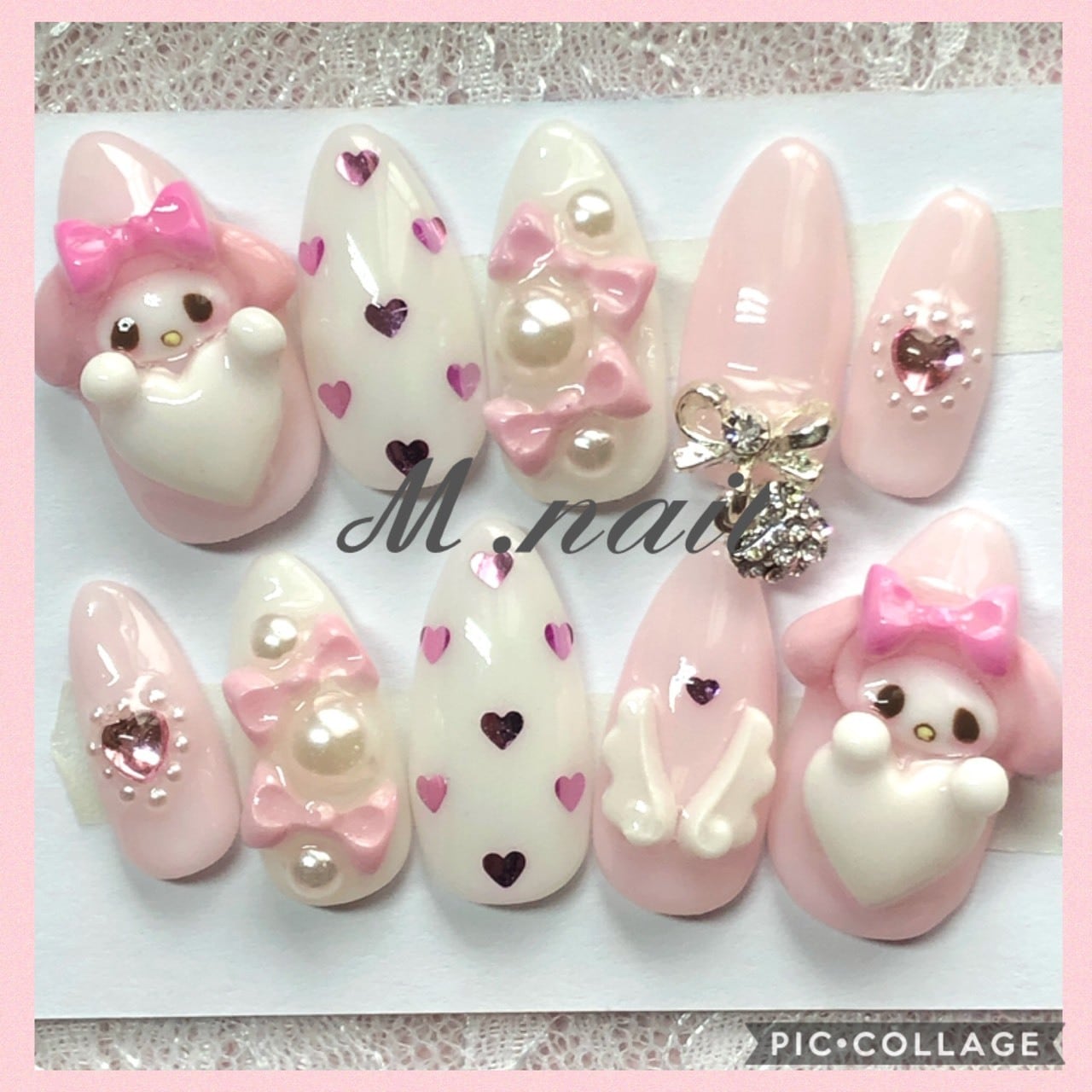現品販売♡3dネイル 痛ネイル キャラ☆ター ネイルチップ量産型ネイル