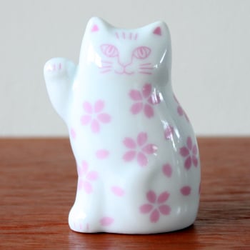 まねくねこのこ(さくら)／リサ・ラーソン [波佐見焼き/日本] | 北欧