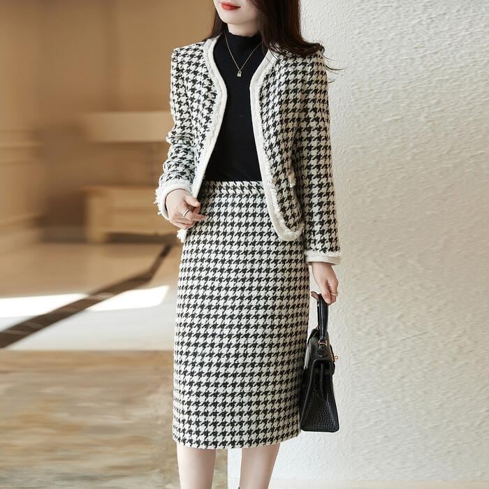 大きいサイズ セットアップ フォーマル スーツ 千鳥格子 大きいサイズ