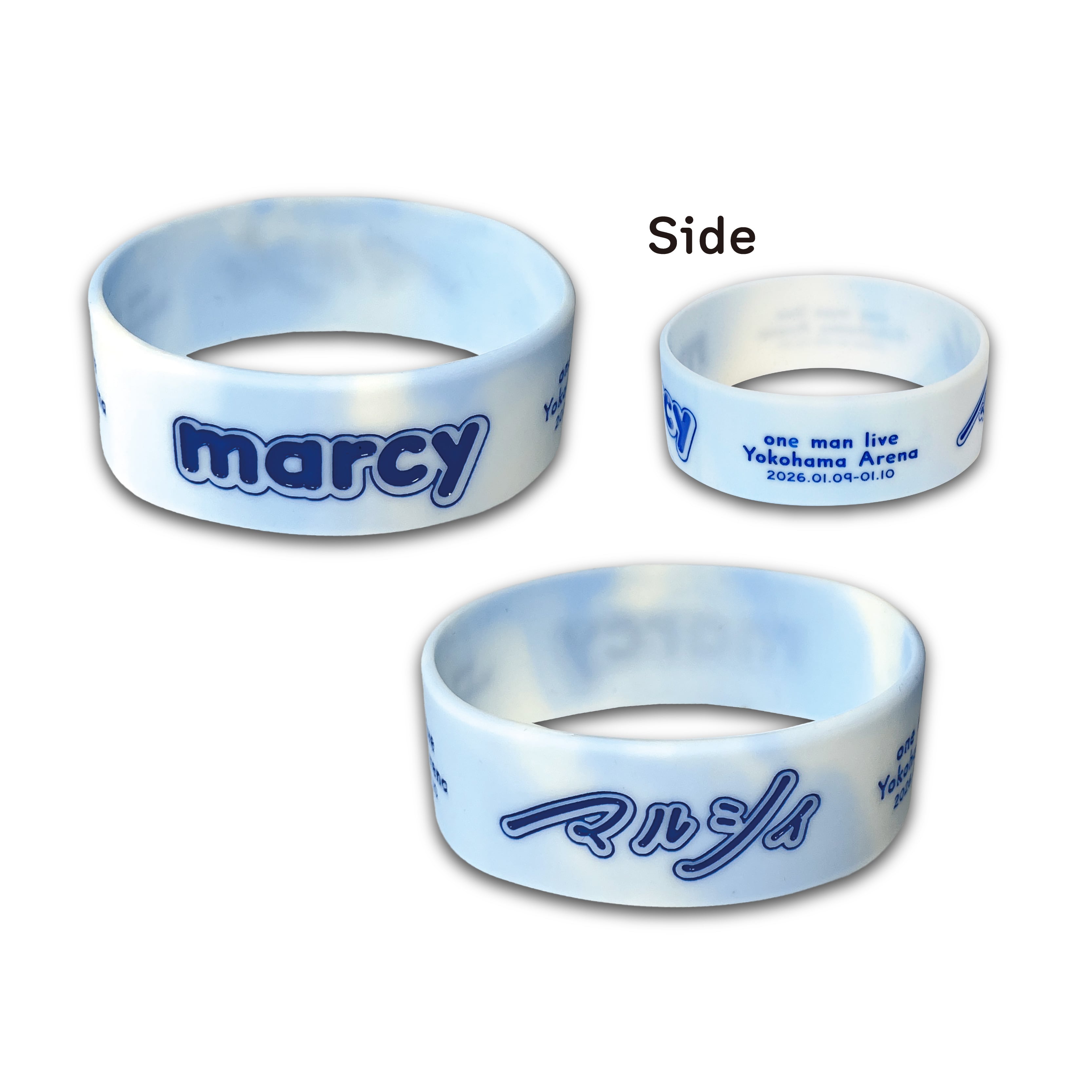 冬の横浜アリーナ ラバーバンド ミックスブルー | Marcy Official Goods
