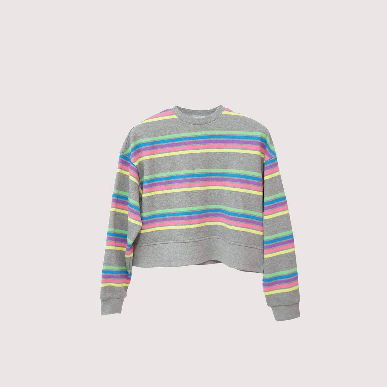 カラフルボーダートップス(グレー) | LINKABLE