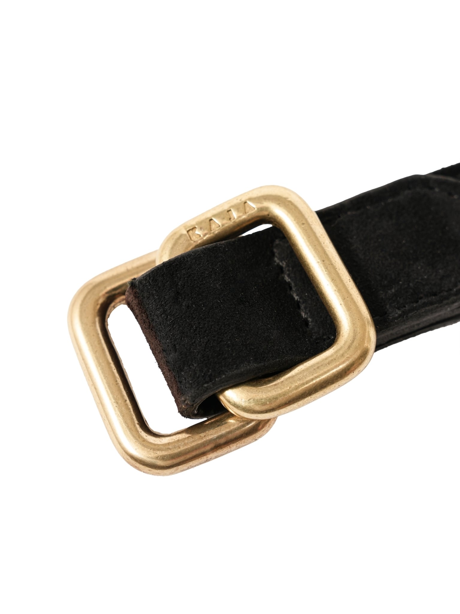 KAJA REVERSIBLE SUEDE SQUARE RING BELT | KAJA