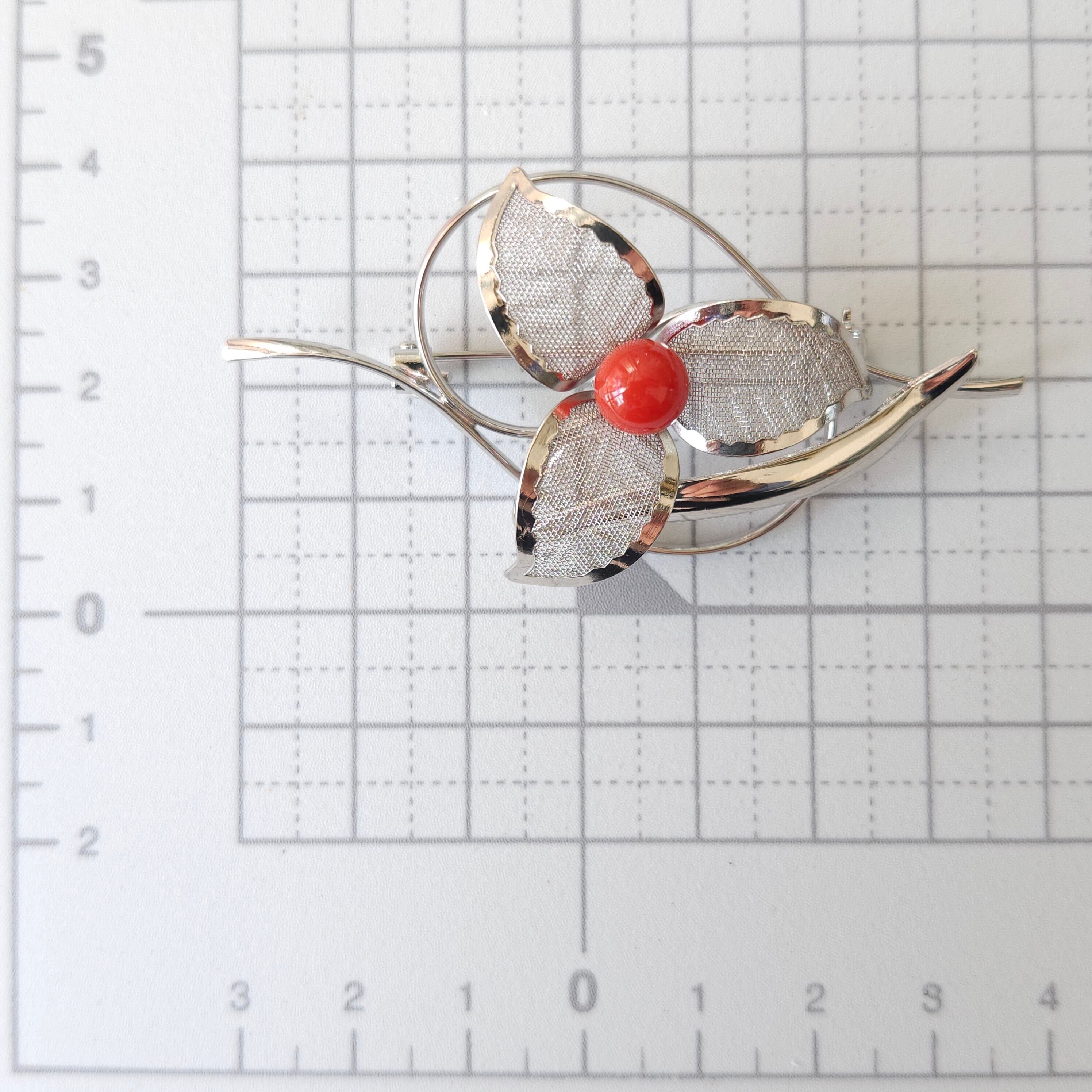 宝石珊瑚 ブローチ020 【商品紹介動画が商品説明からご覧いただけます