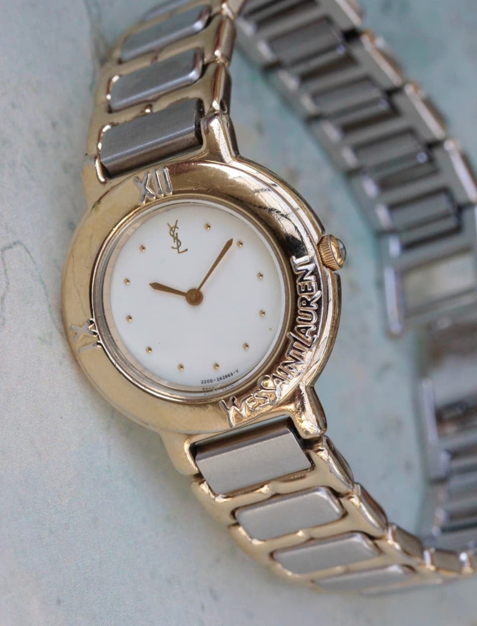 YvesSaintLauren(イブサンローラン) ゴールド×シルバー ヴィンテージ