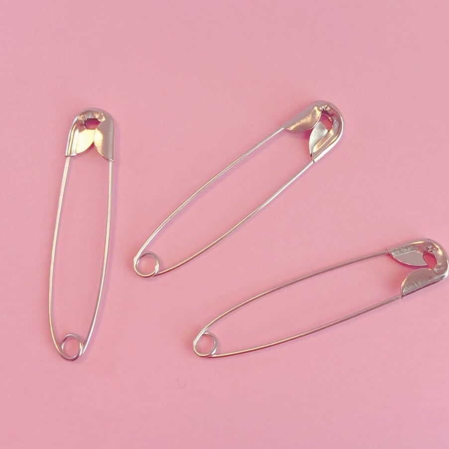 BIG 安全ピン 20個 ☆ハンドメイド☆パーツ☆素材☆キッズアクセサリー