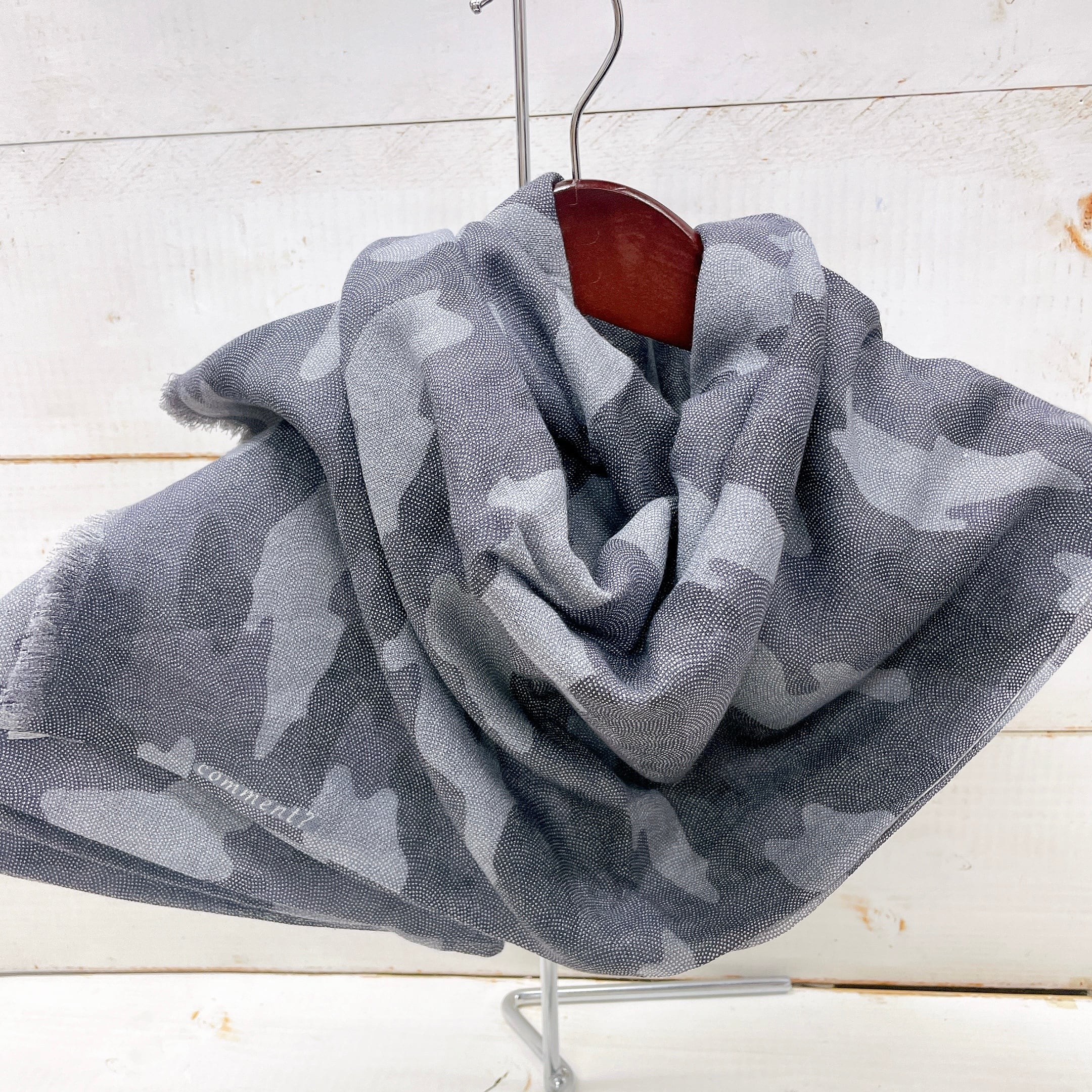 送料無料】廣瀬染場 江戸小紋 comment ? シルクカシミアストール