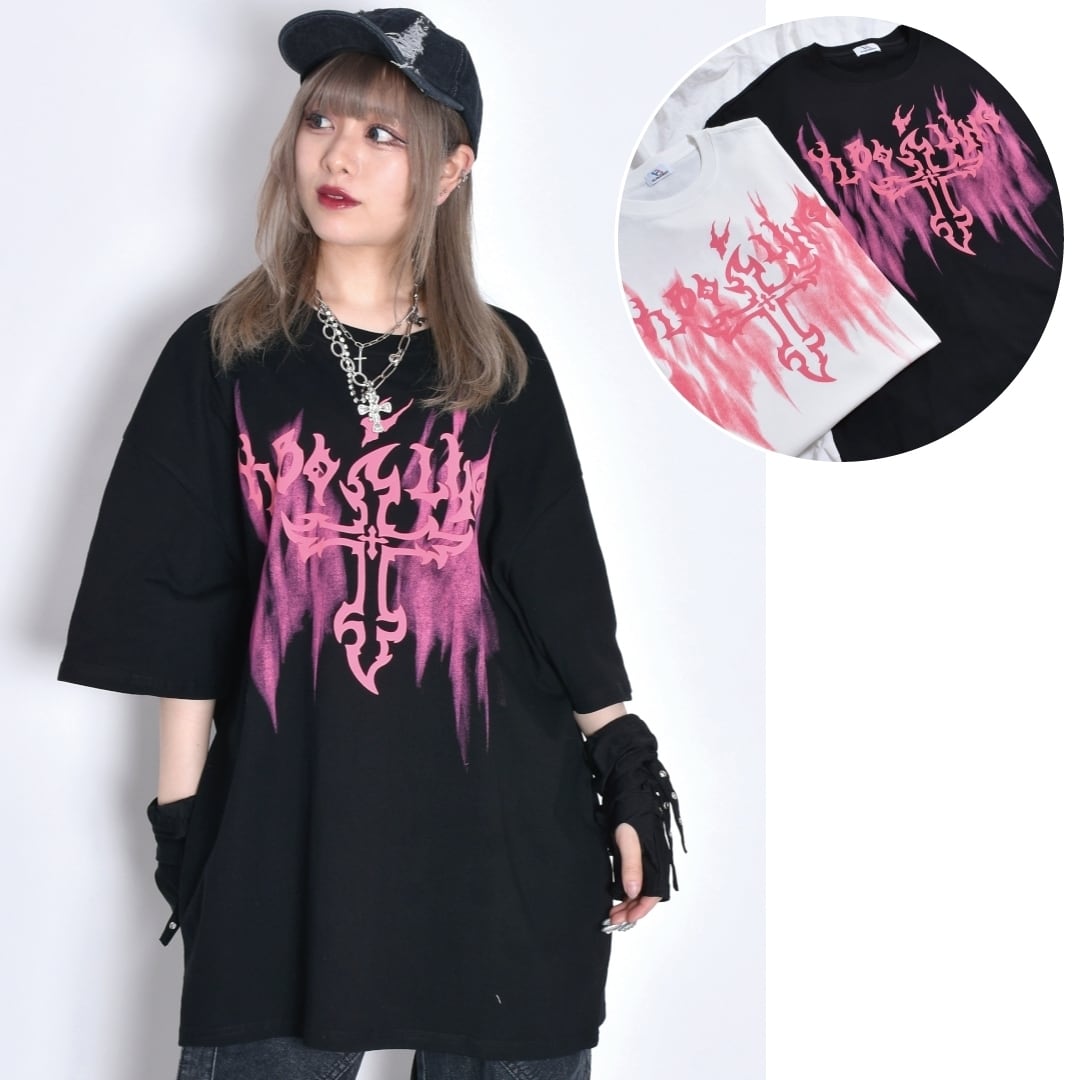 NEONクロス BIG Tシャツ | VOLCAN&APHRODITE