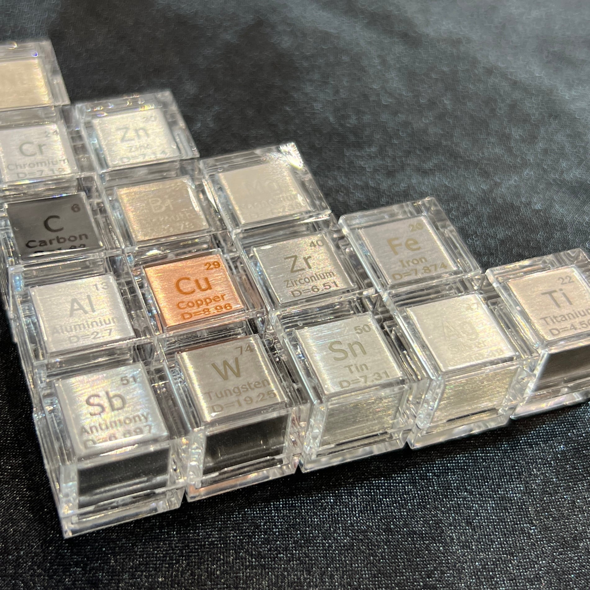 元素標本キューブ【16種セット】 | 葡萄屋 鉱物＆雑貨店