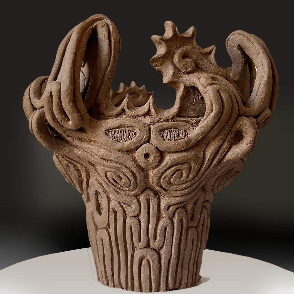 火焔型土器 インスパイア植木鉢（ 縄文土器 デザイン ） | KONOHA