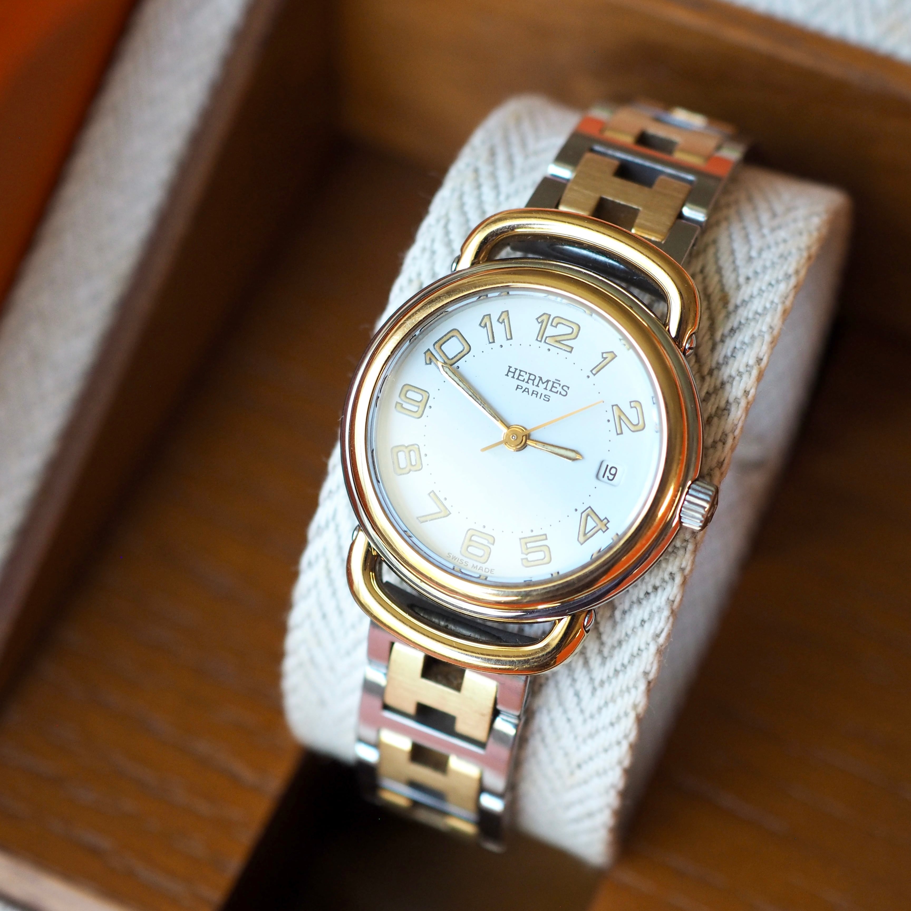 HERMES エルメス プルマン クォーツ ヴィンテージウォッチ 付属品あり