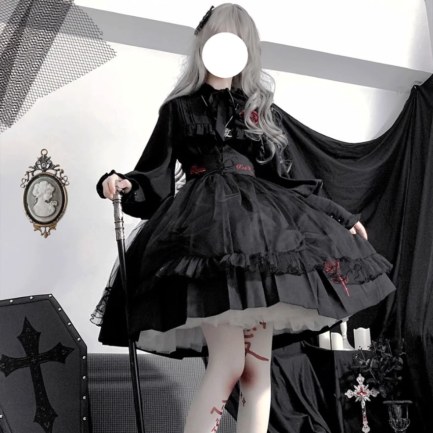 SEASONZ ゴスロリ セットアップ やみかわ ゴシック ガーリー 甘め