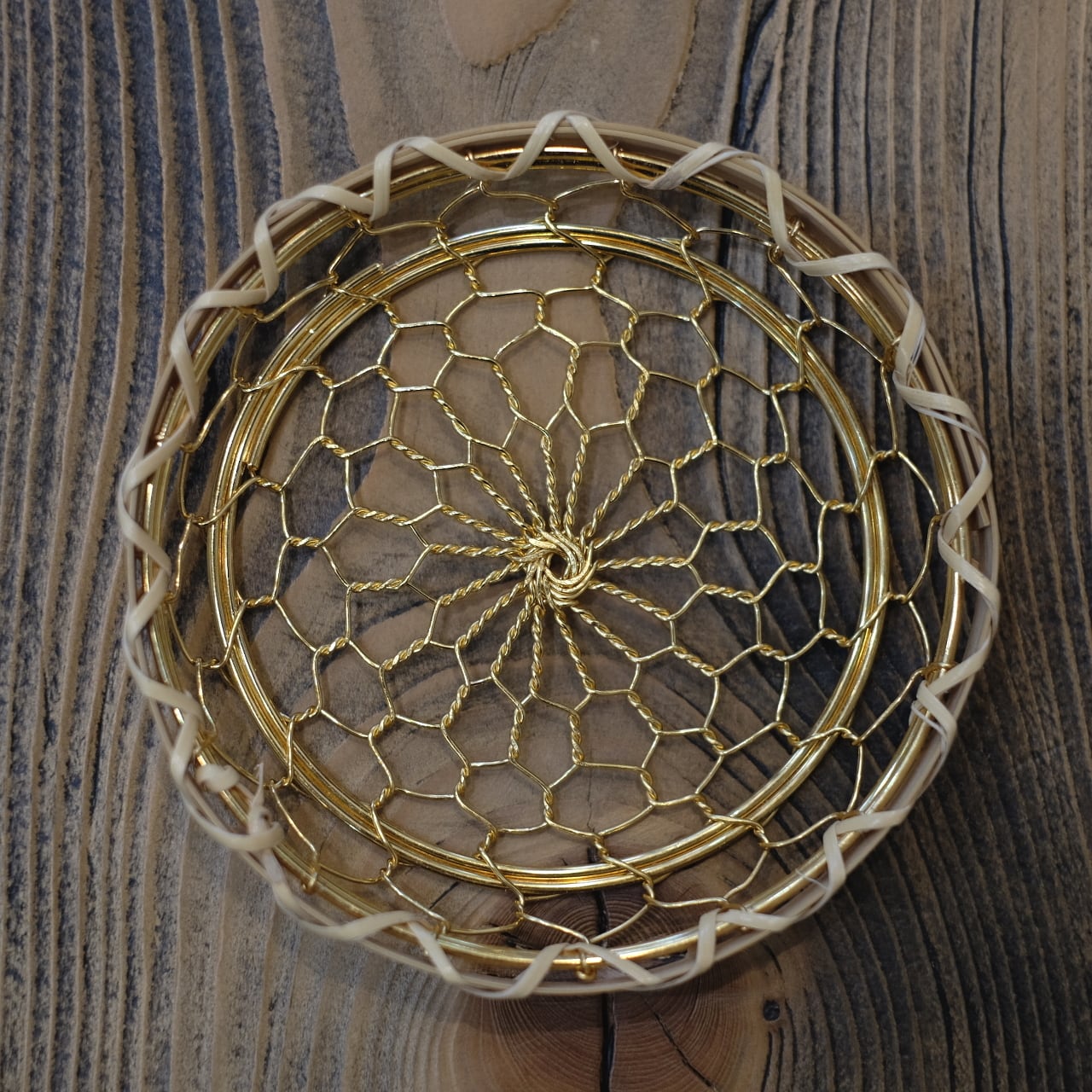 辻和金網 手編み銅製コースター（金メッキタイプ） | CIRCLE online