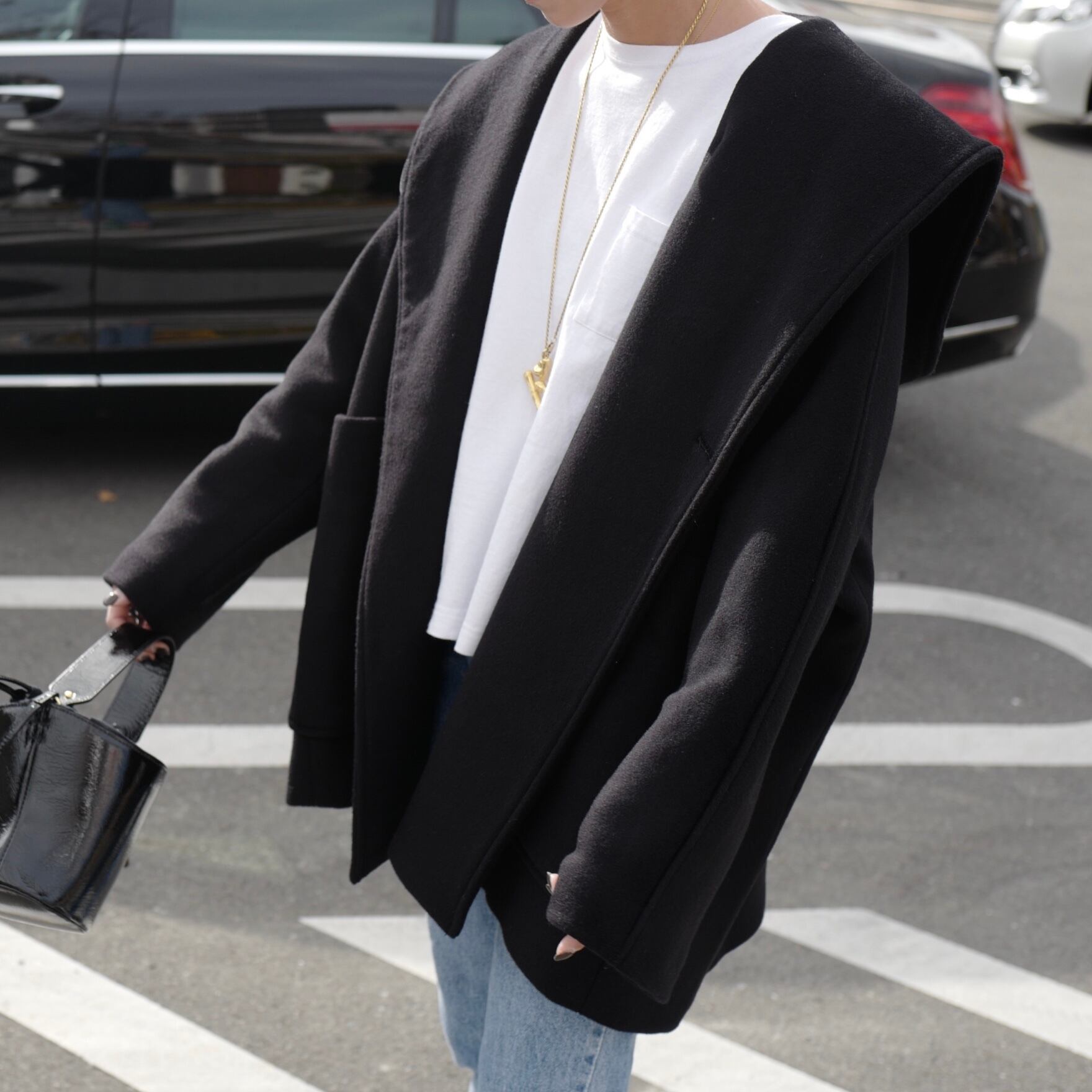 Short Opera Coat Black | gypsohila