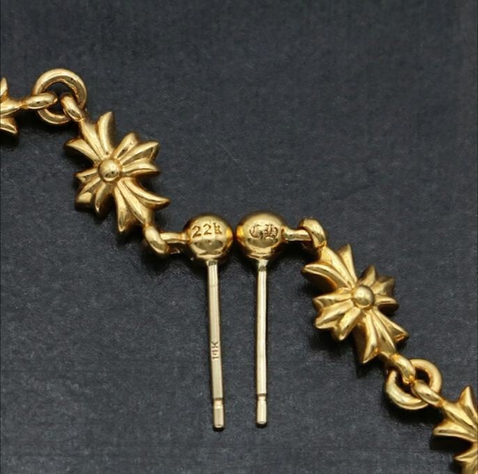 CHROME HEARTS クロムハーツ 22K 2個セット タイニーE CHプラス 3