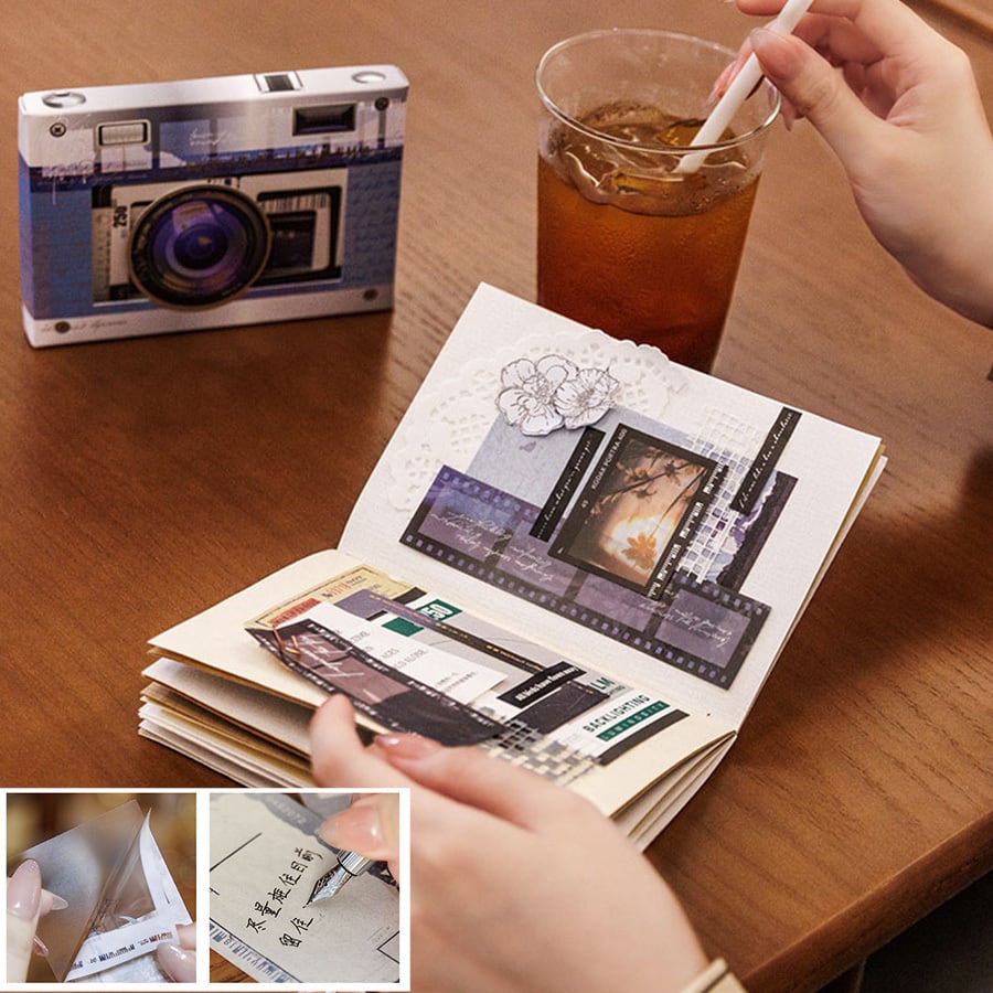 フィルム紙ものコラージュ素材ボックス（60枚入り） 】フィルムテーマ