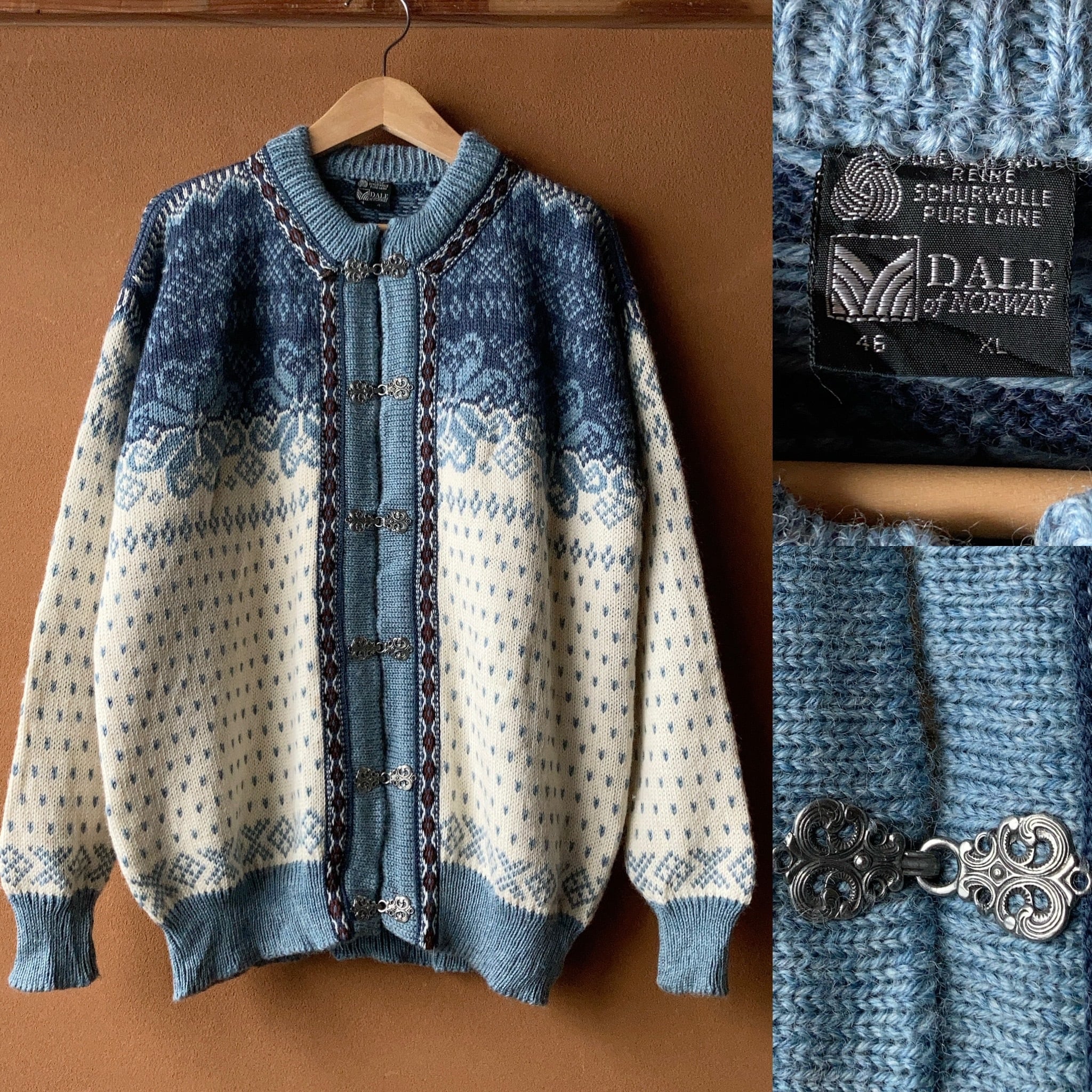 DALE OF NORMAY チロリアン ノルディックセーター カーディガン SIZE