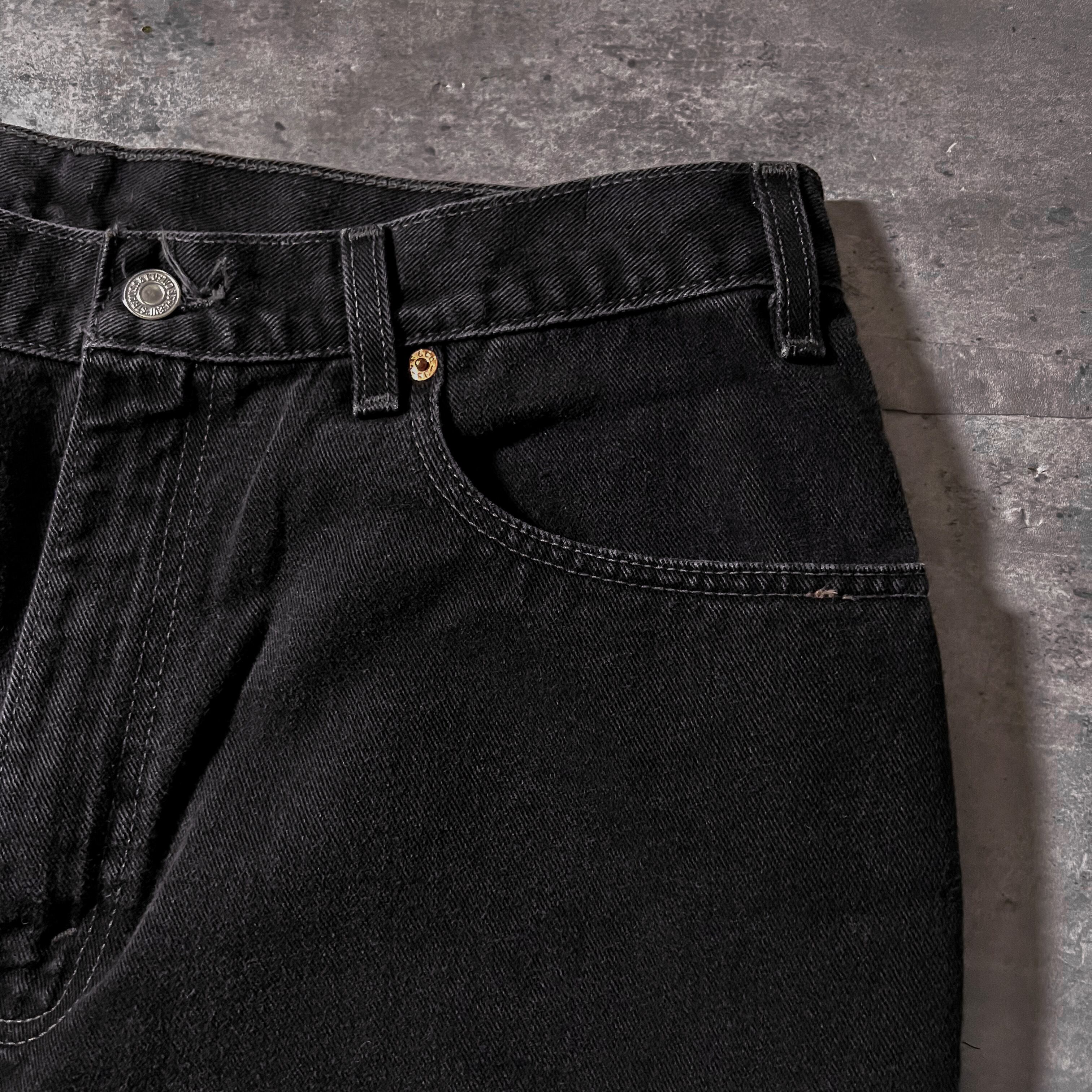 00年製 “Levis 550” 後染めblack denim pants W38L30 made in usa 513