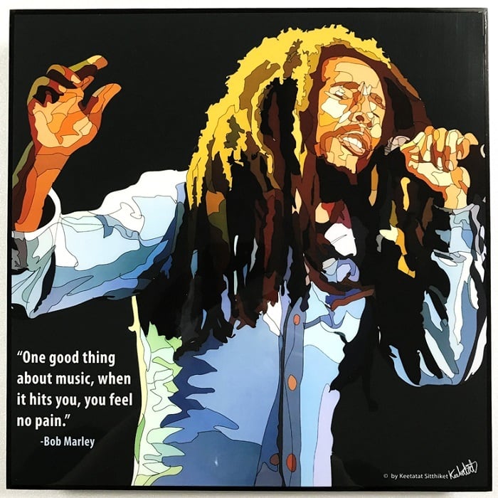 Bob Marley (1) ボブ マーリー「ポップアートパネル Keetatat
