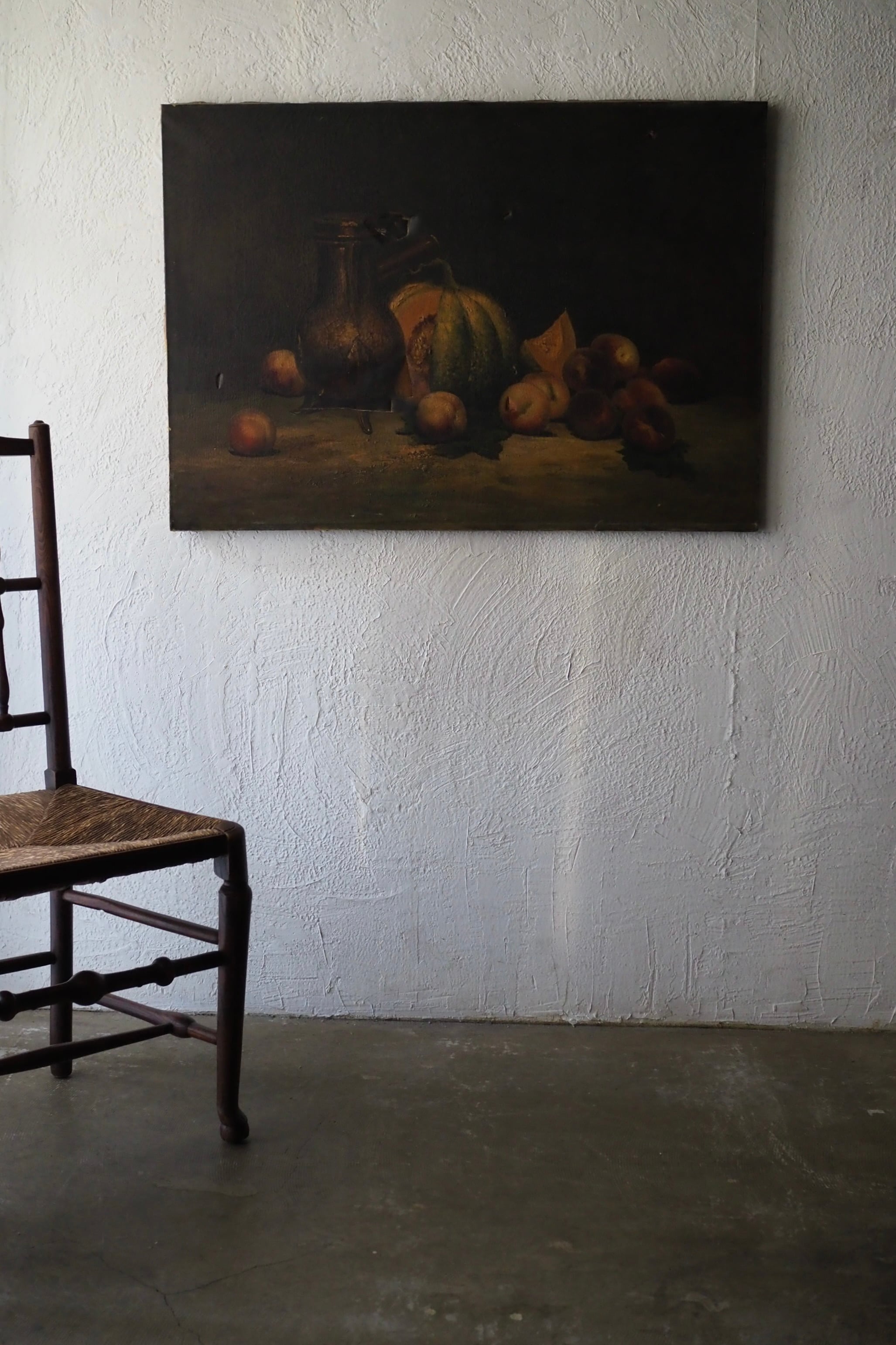 大きな静物画-antique still life oil painting | アンティーク