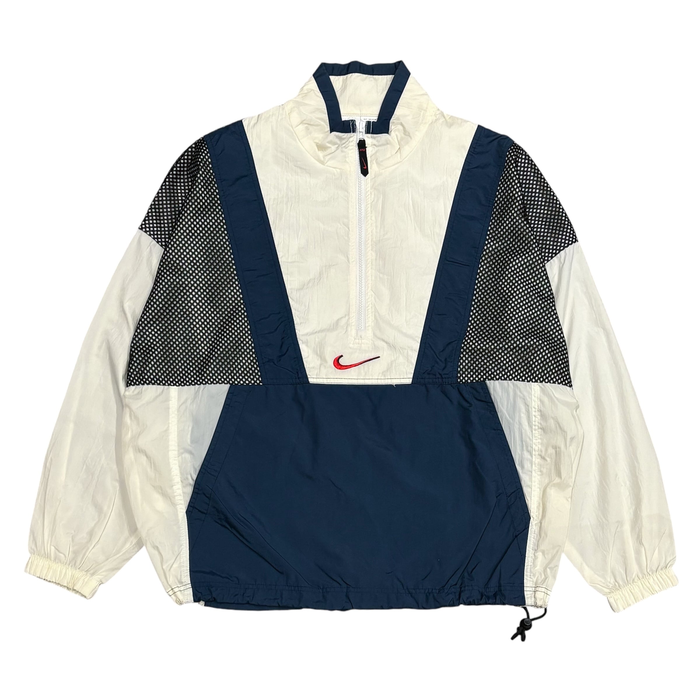 90's Nike Half Zip Nylon×Mesh Pullover Jacket L / ナイキ