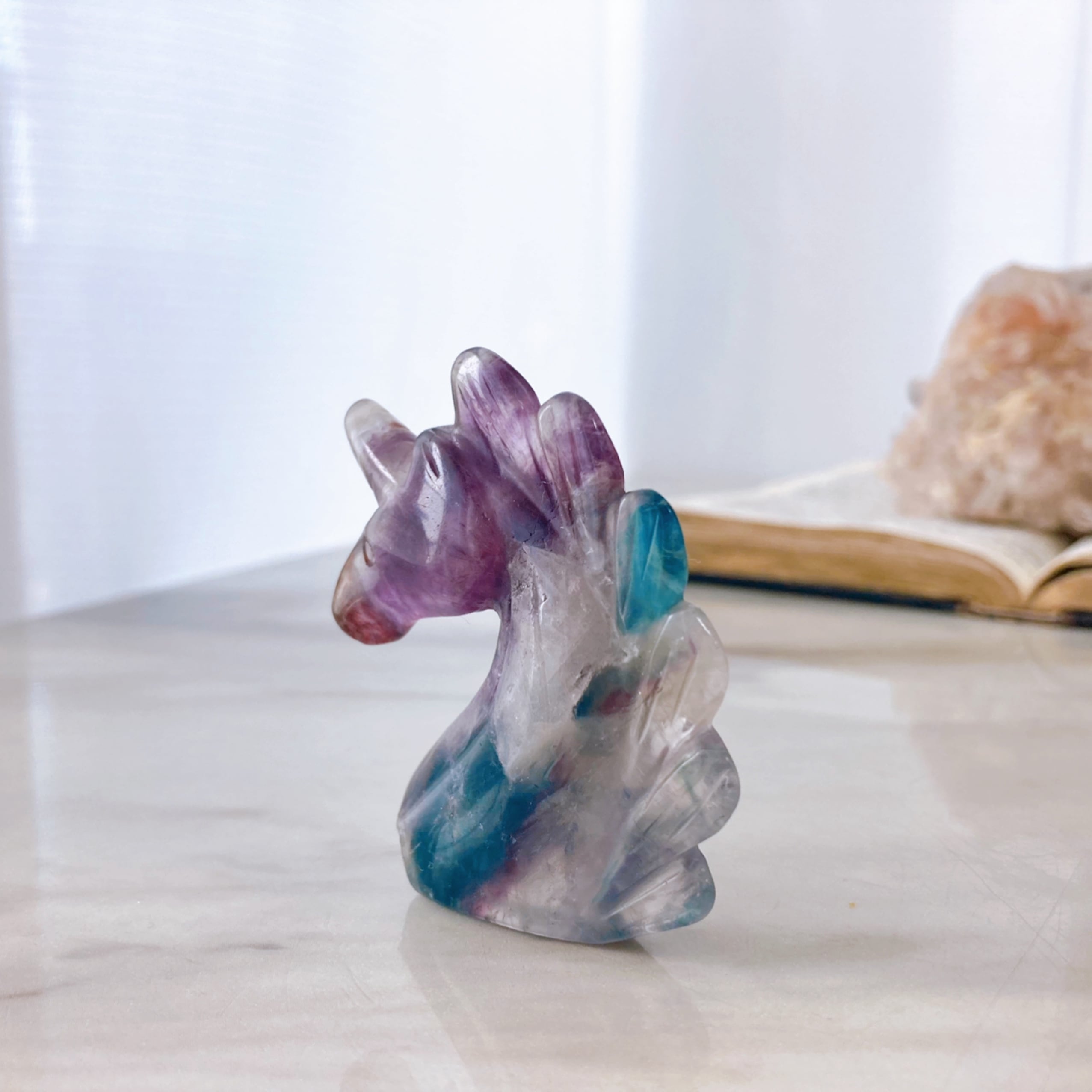 フローライト ユニコーン | 天然石・パワーストーンのお店 ハピタロ Shop