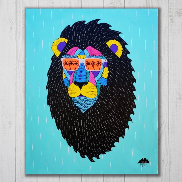 アートインテリア(キャンバス)/A-C-1-5040_Leroy the Lion | MULGA THE