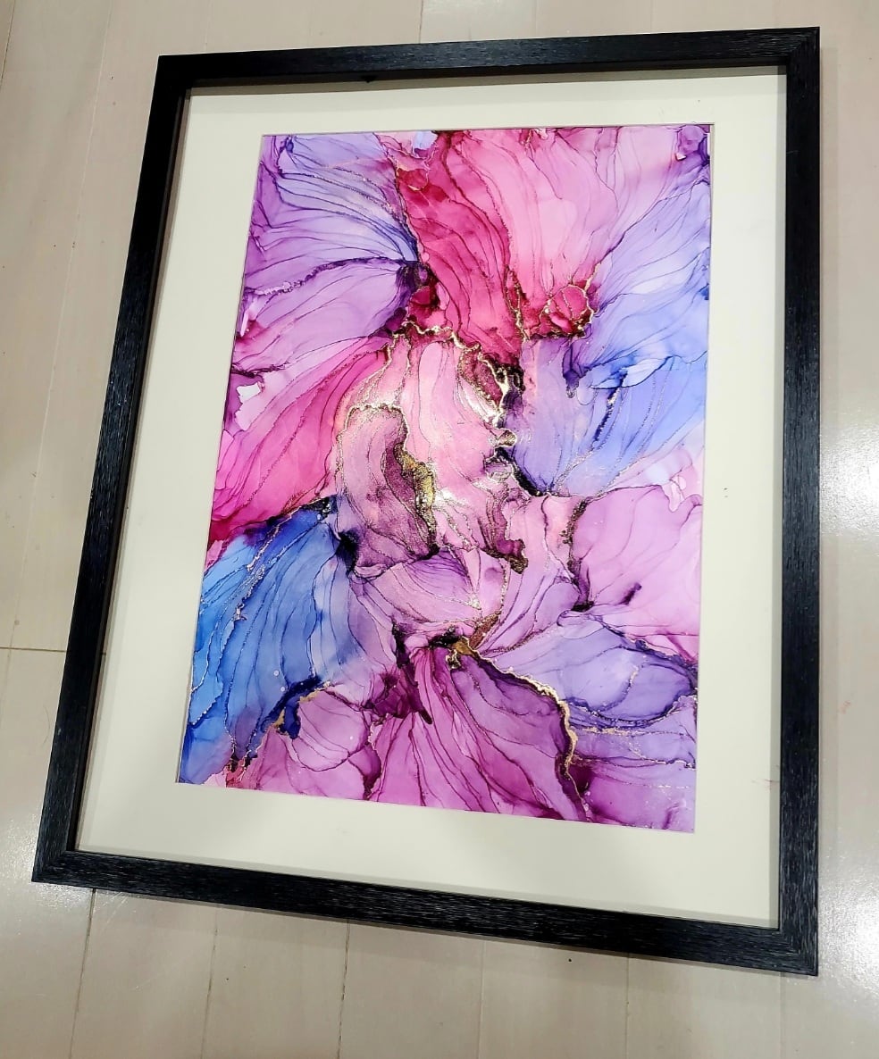 アルコールインクアート【オーダー制作】 フリーA4サイズ | あとりえ