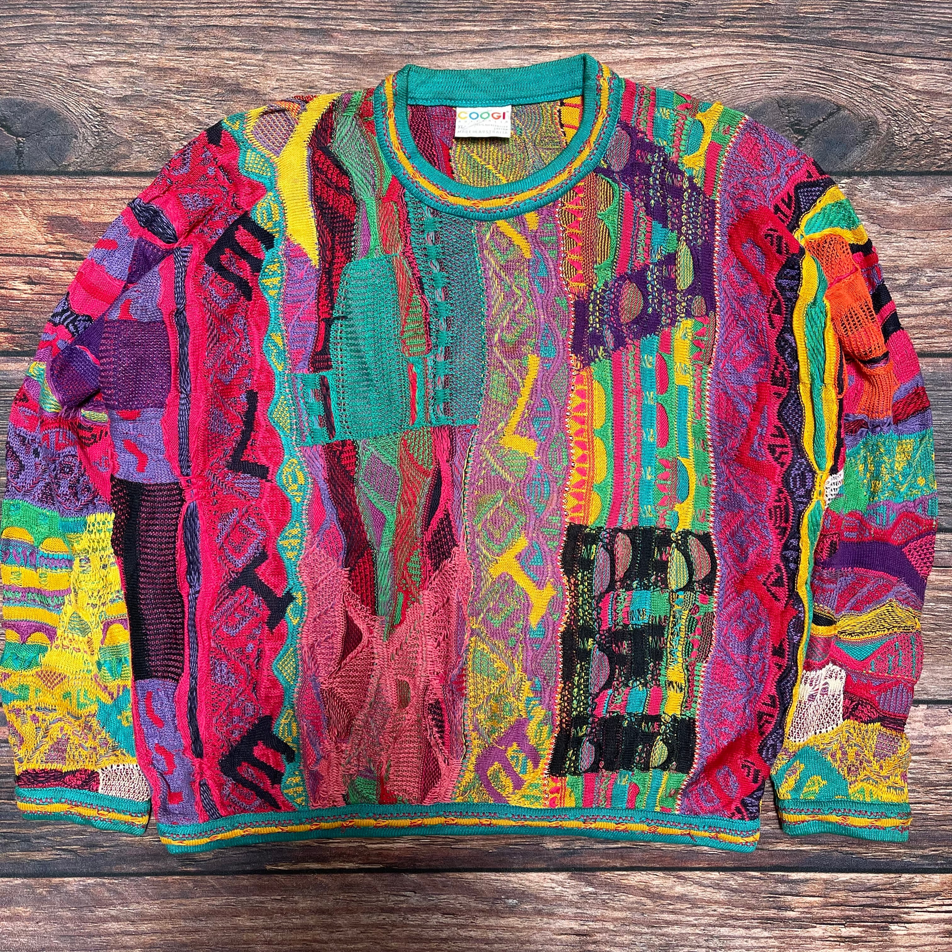 COOGI 3Dセーター ニット XL | 古着屋DIGDIG