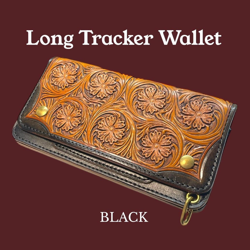 受注製作】レザーカービング 革巻きzippo ナチュラル／フラワー