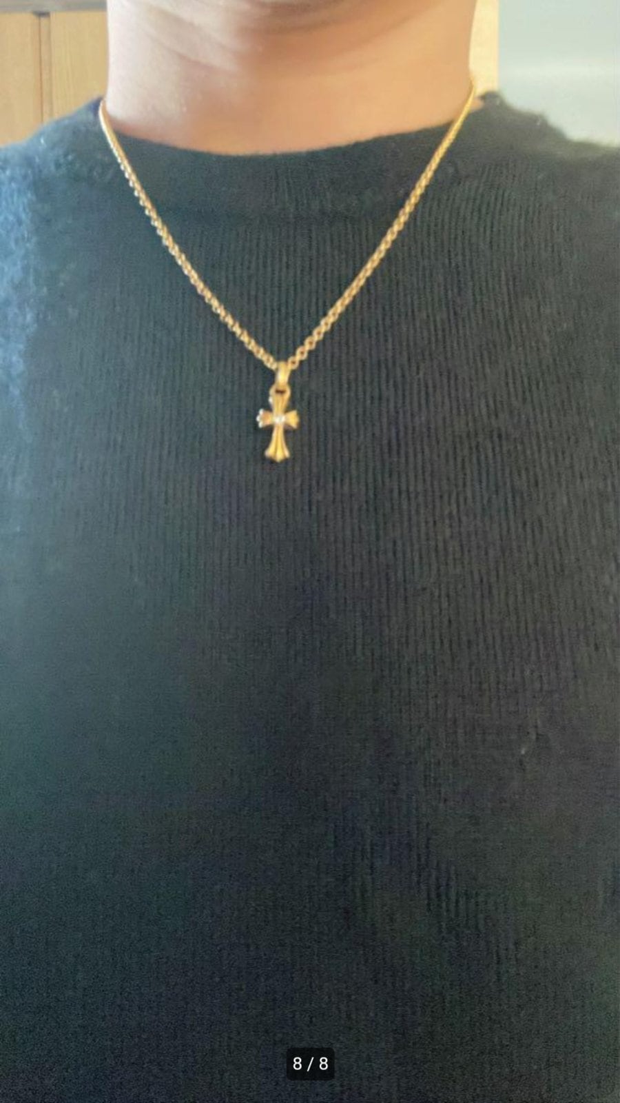 CHROME HEARTS クロムハーツ 22K ベビーファット 両面ダイヤ チェーン