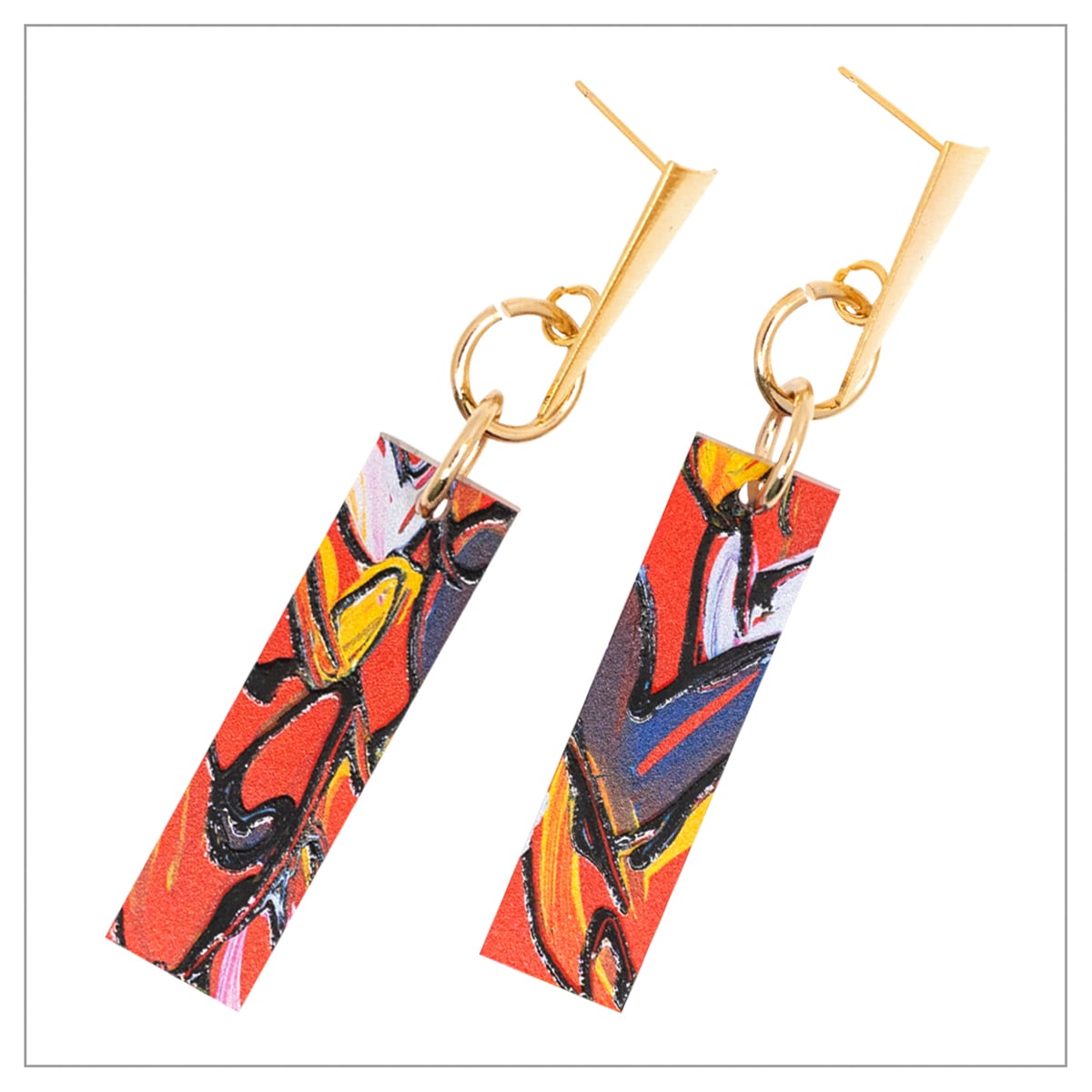 ピアス - HEARTSモデル - 短冊 - No.／003 | ボンドアートストア｜冨永