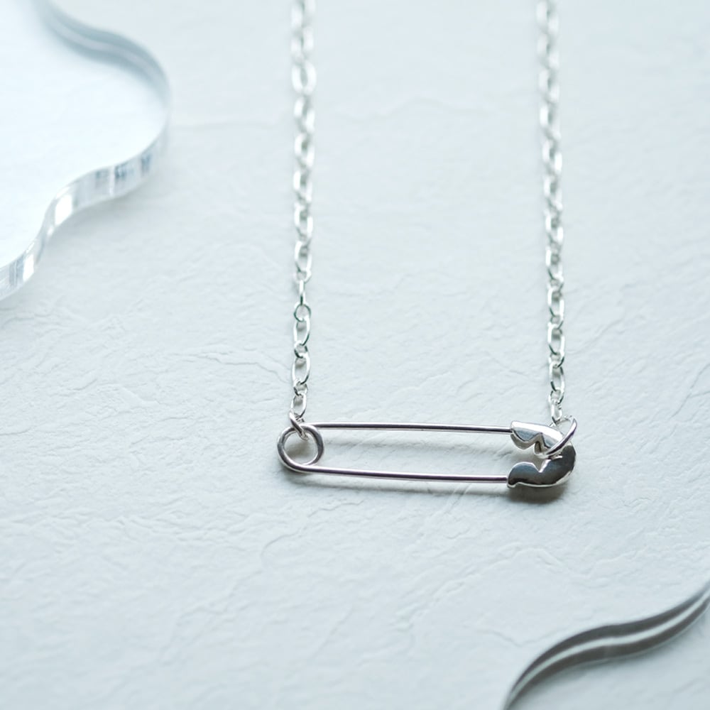 安全ピン 両吊り ネックレス シルバー925 | クラウドジュエリー(Cloud
