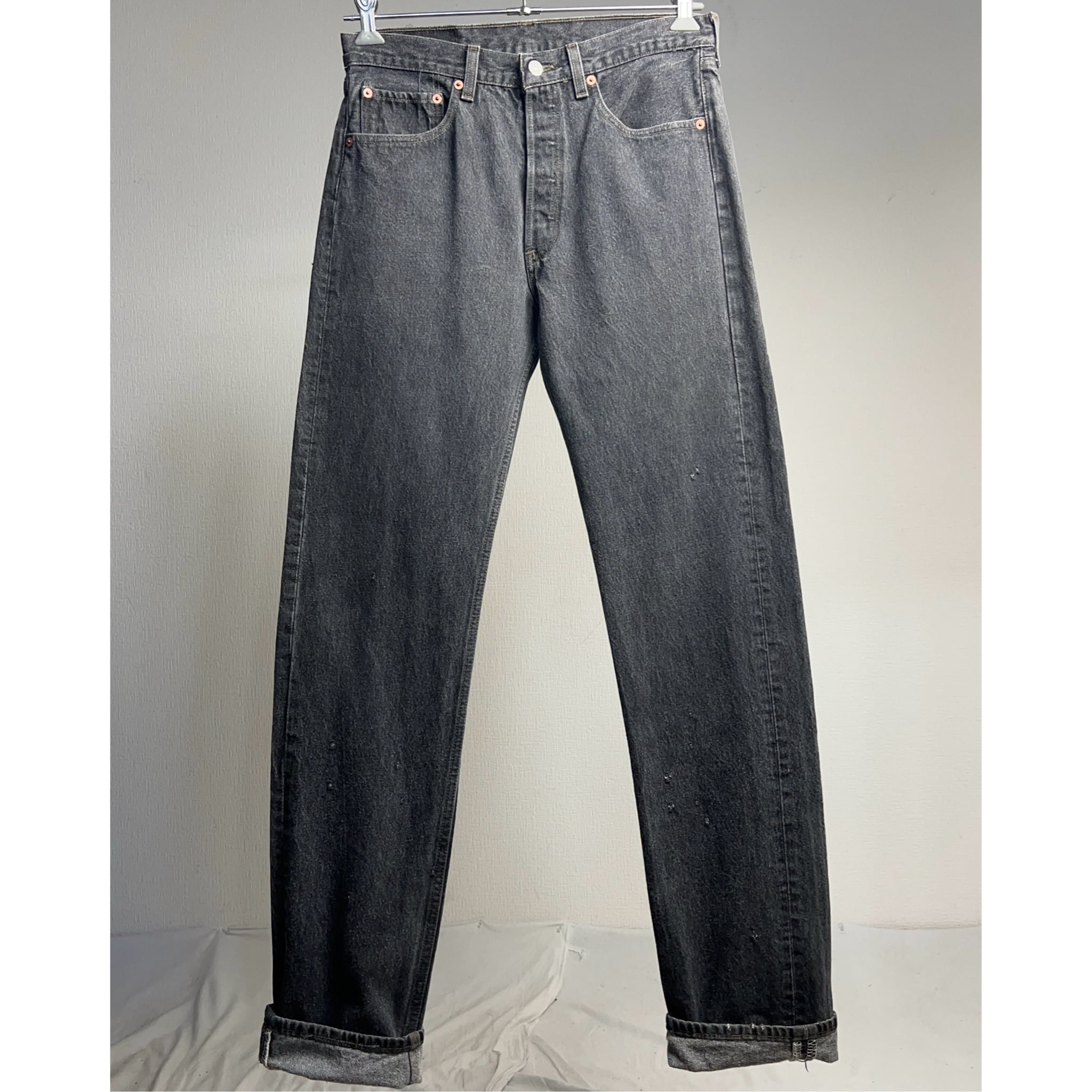90's Levi's 501 先染めブラックデニム MADE IN U.S.A. BLACK DENIM