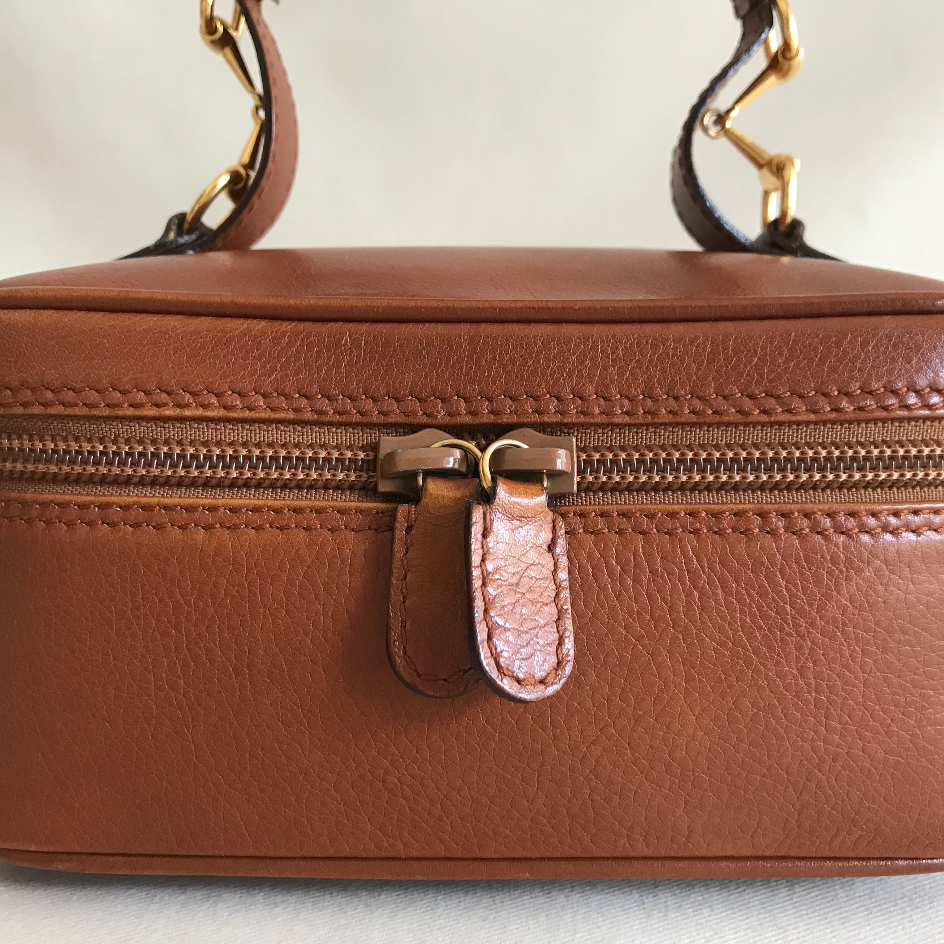 early 90s ☆ OLD GUCCI ☆ バニティバッグ ☆ ホースビット ☆ レザー