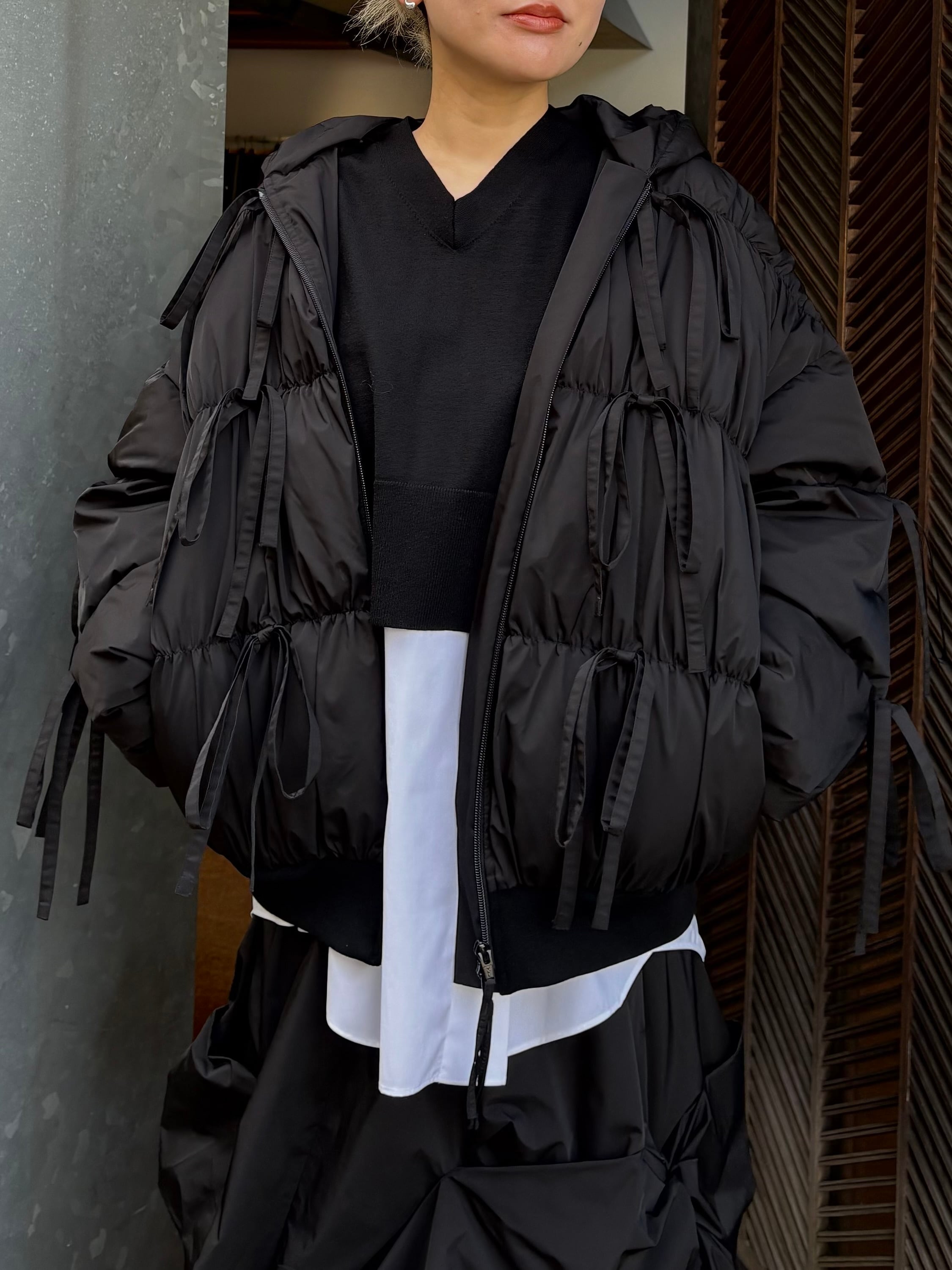 25AW】ENFOLD エンフォルド / RIBBON DOWN-JAKET / ダウンジャケット