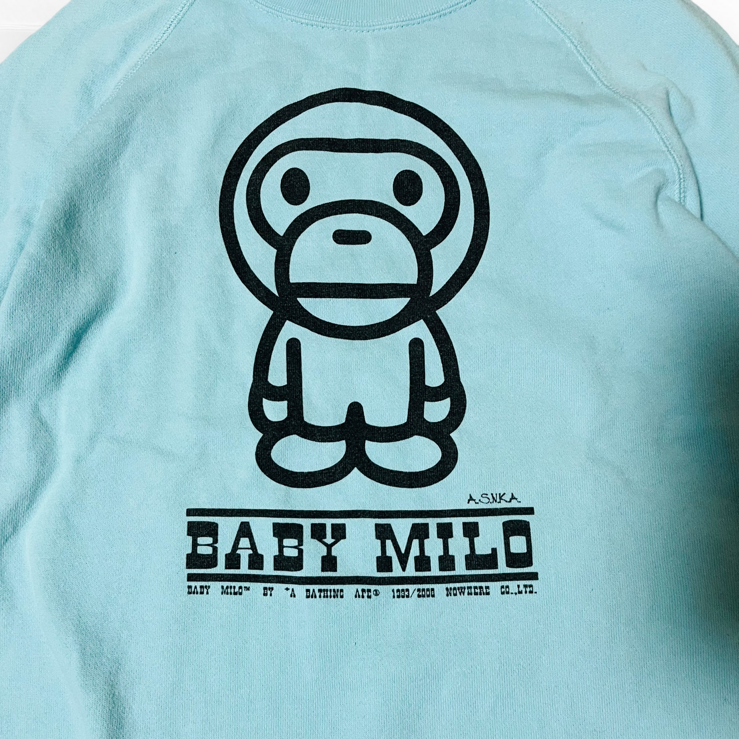 a bathing ape miloアベイシングエイプ スウェット トレーナー マイロ
